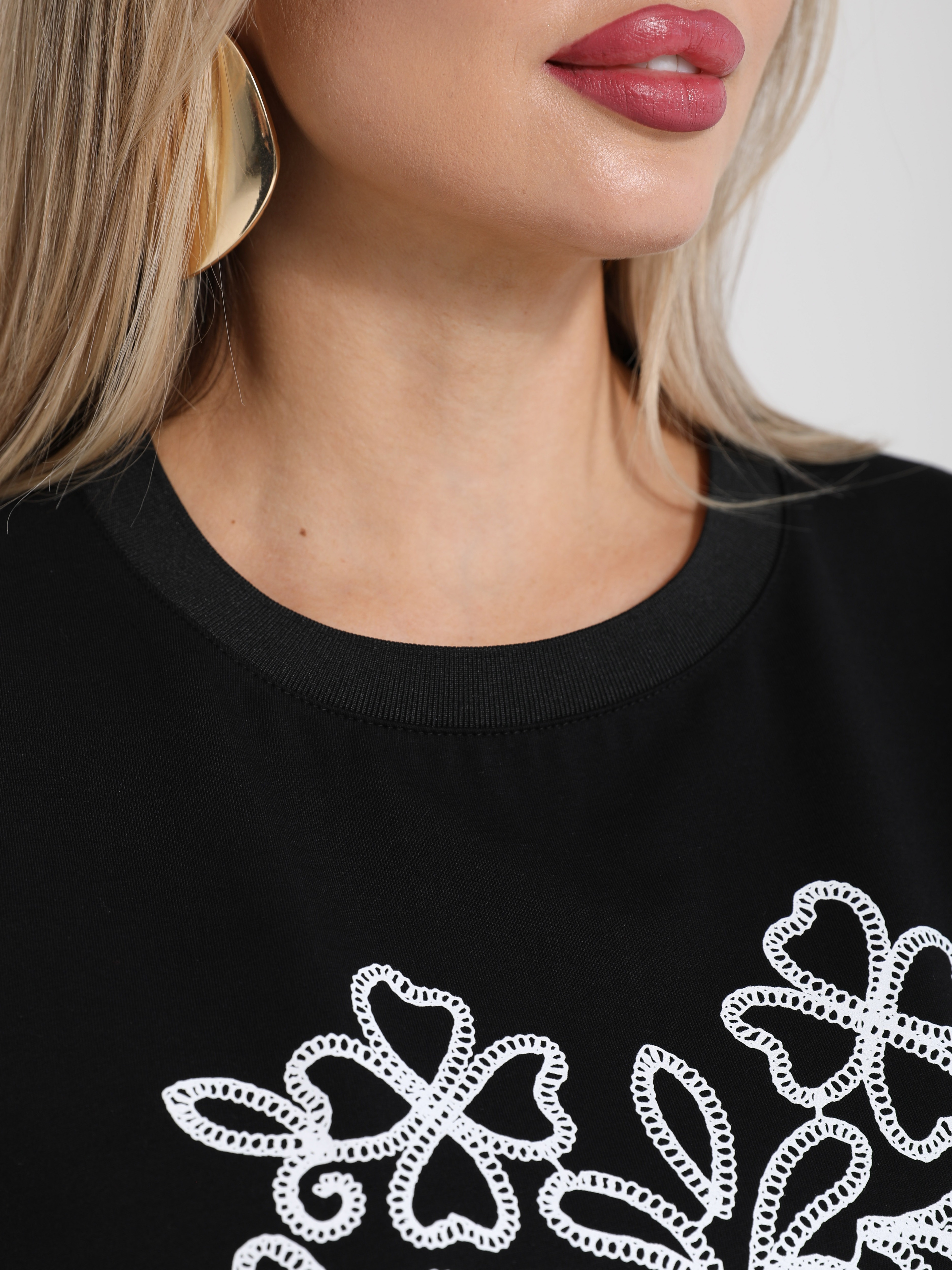 Футболка чёрная трикотажная Dora(фото5)