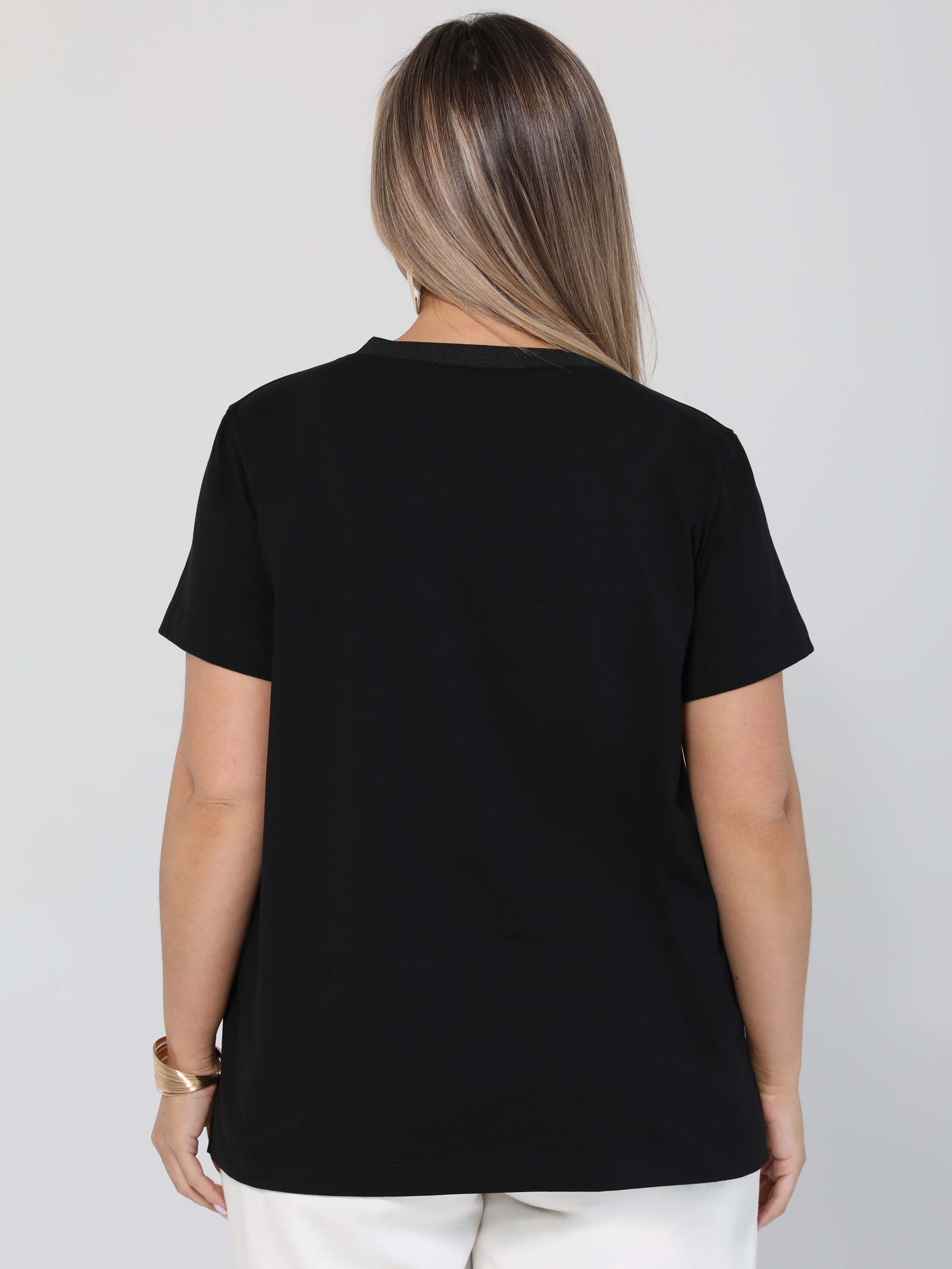 Футболка чёрная трикотажная Dora(фото8)