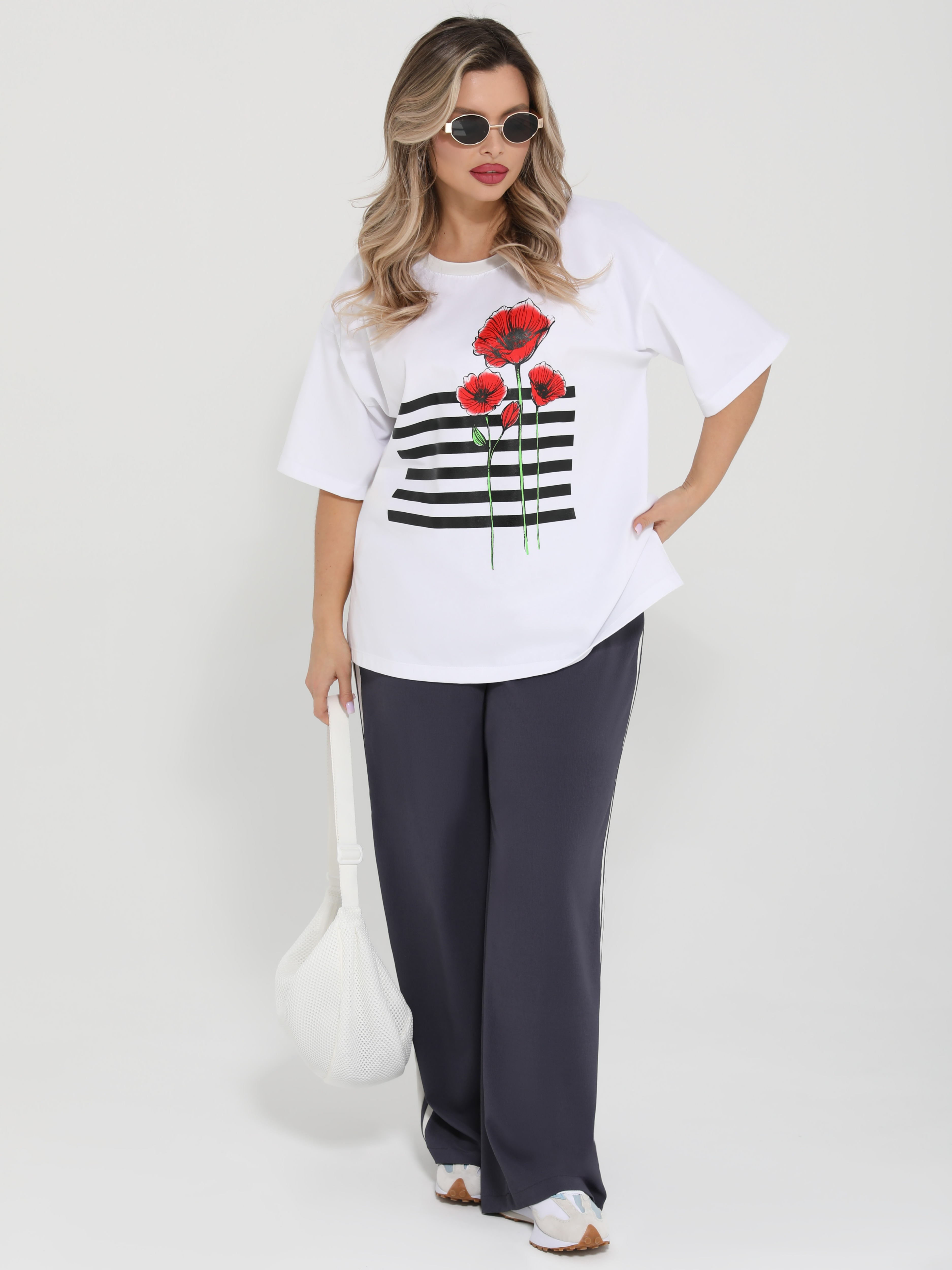 Футболка трикотажная белого цвета с принтом Dora(фото2)