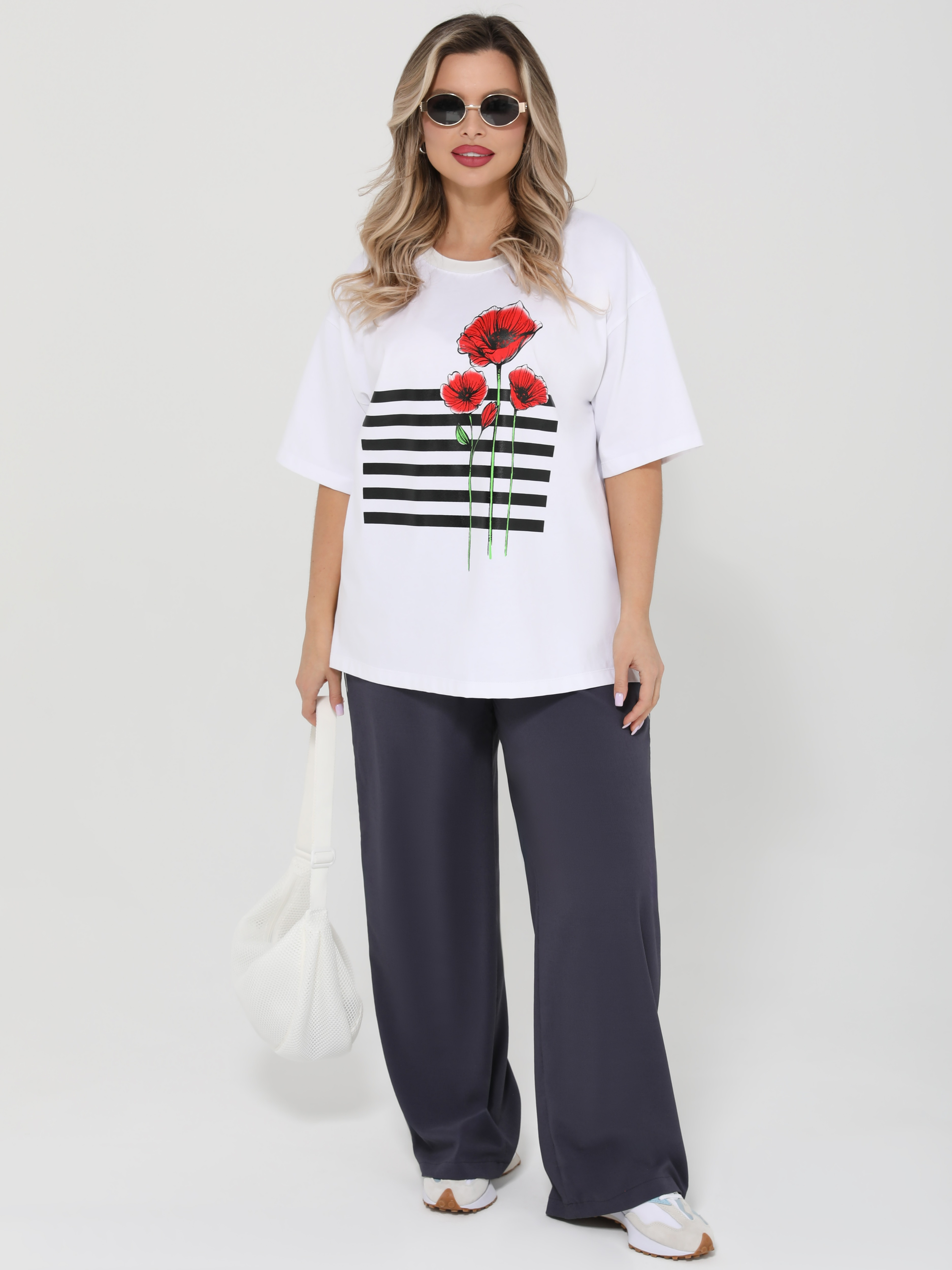 Брюки широкие с лампасами Dora(фото2)