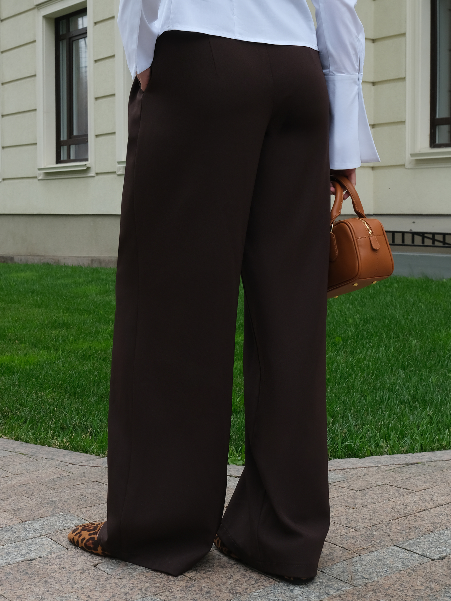 Брюки классические тёмно-синие Dora(фото7)