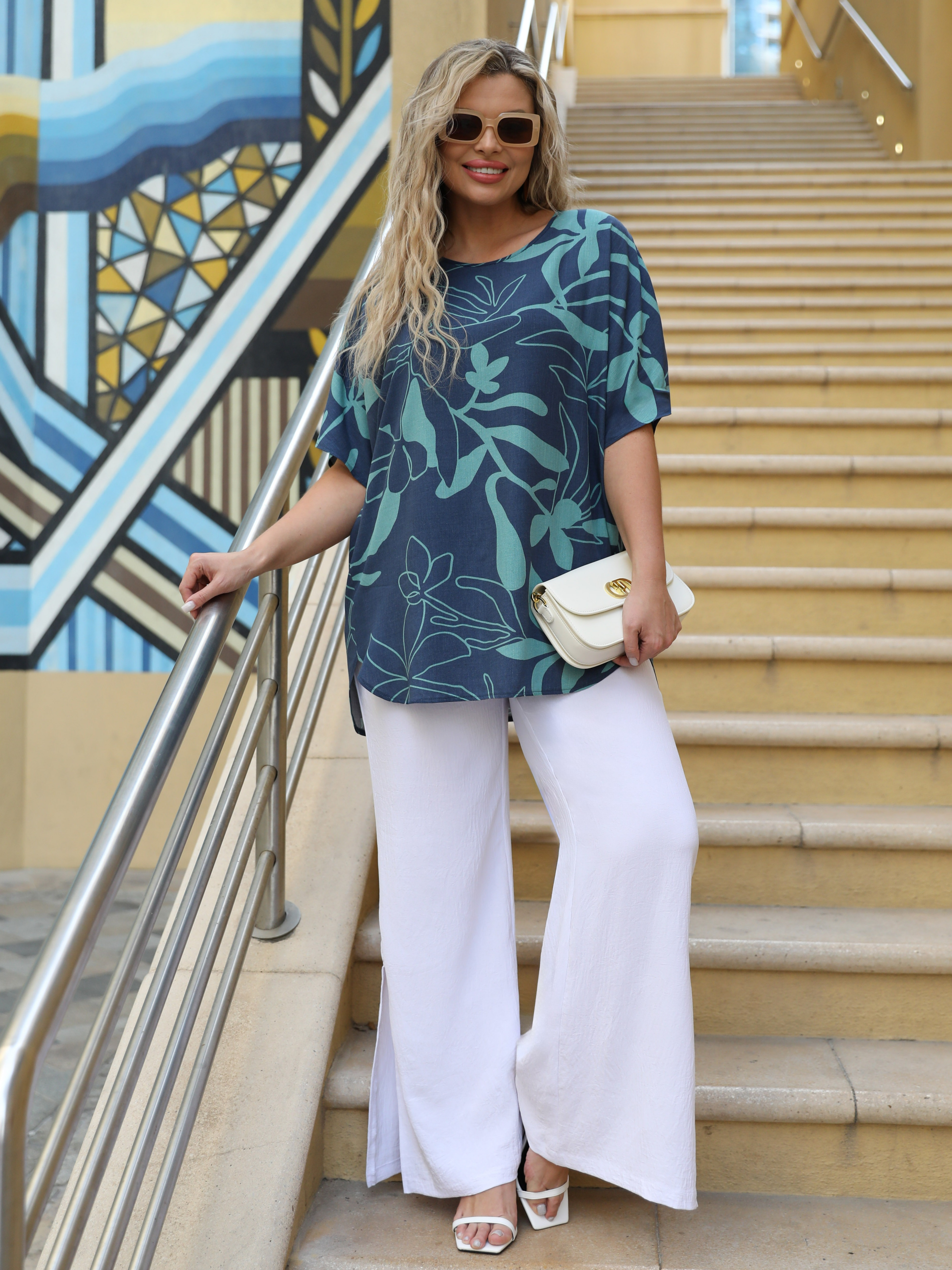 Блузка синяя с короткими рукавами Dora(фото2)