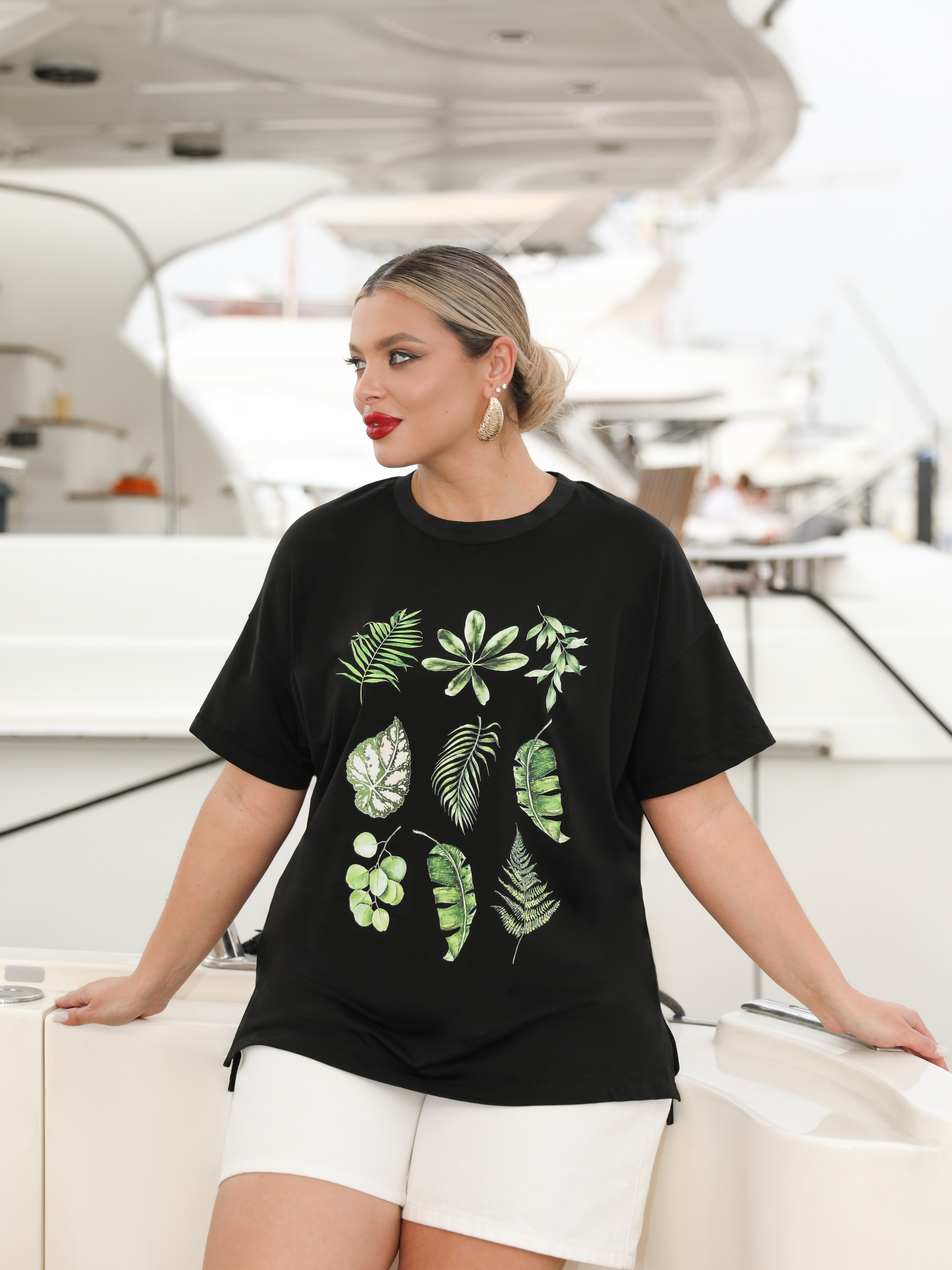 Футболка трикотажная чёрная с принтом Dora(фото3)