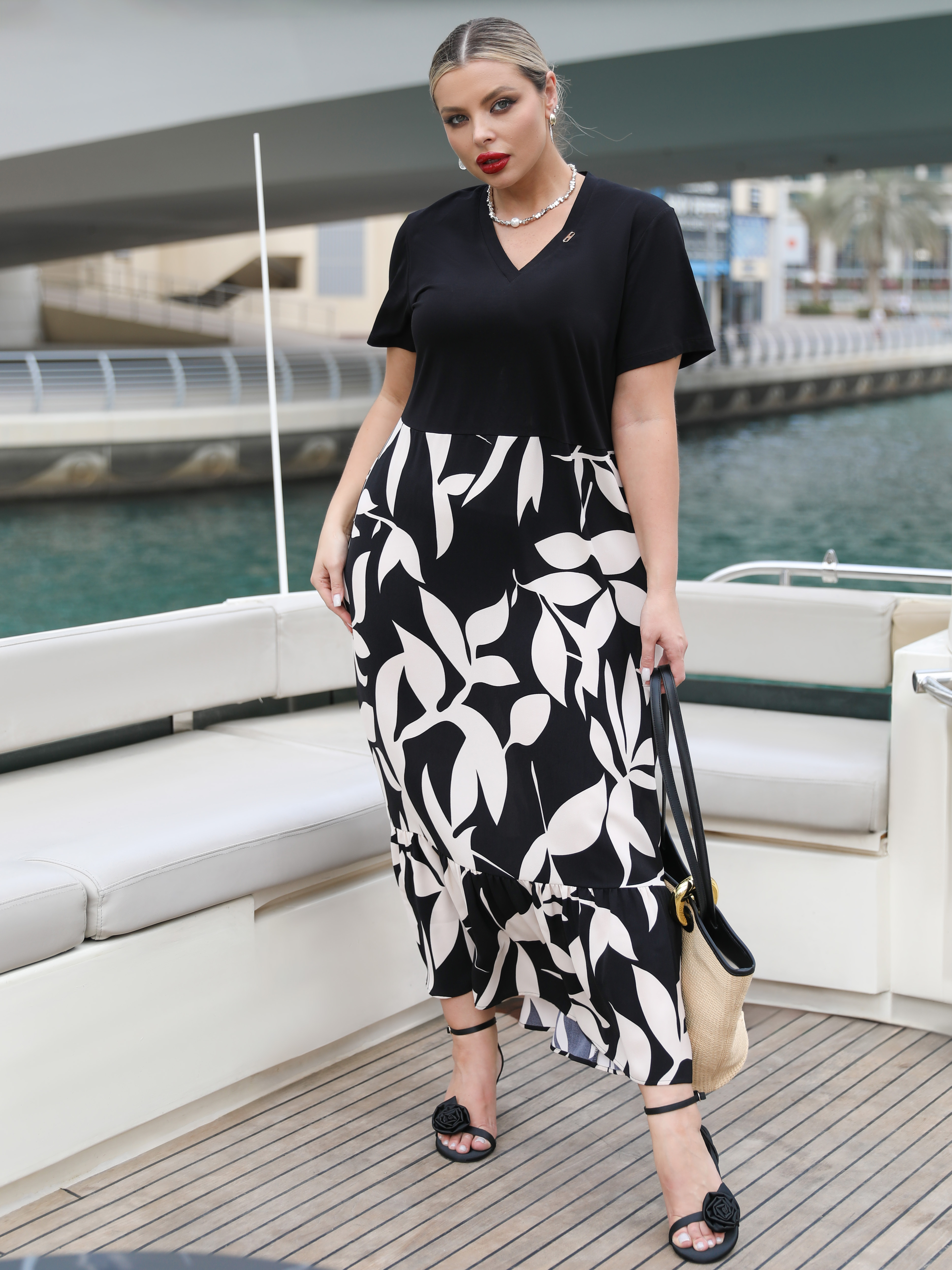 Платье макси с воланом Dora(фото2)