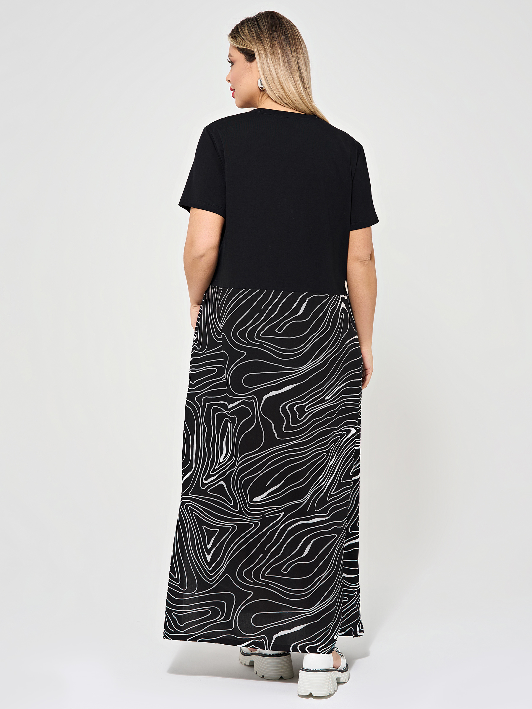 Платье трикотажное с разрезами по низу Dora(фото10)