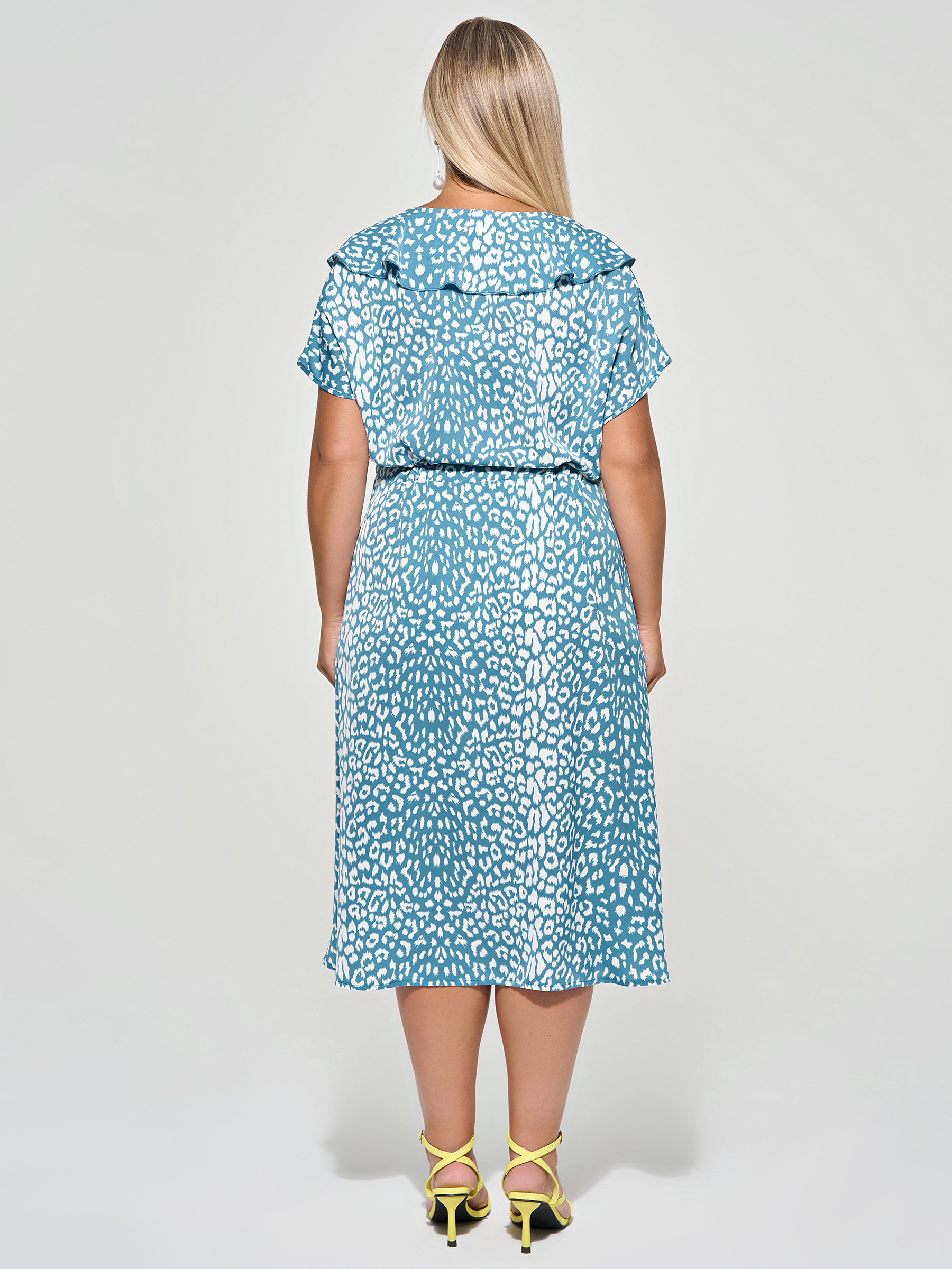 Платье бирюзовое с кулиской Dora(фото7)