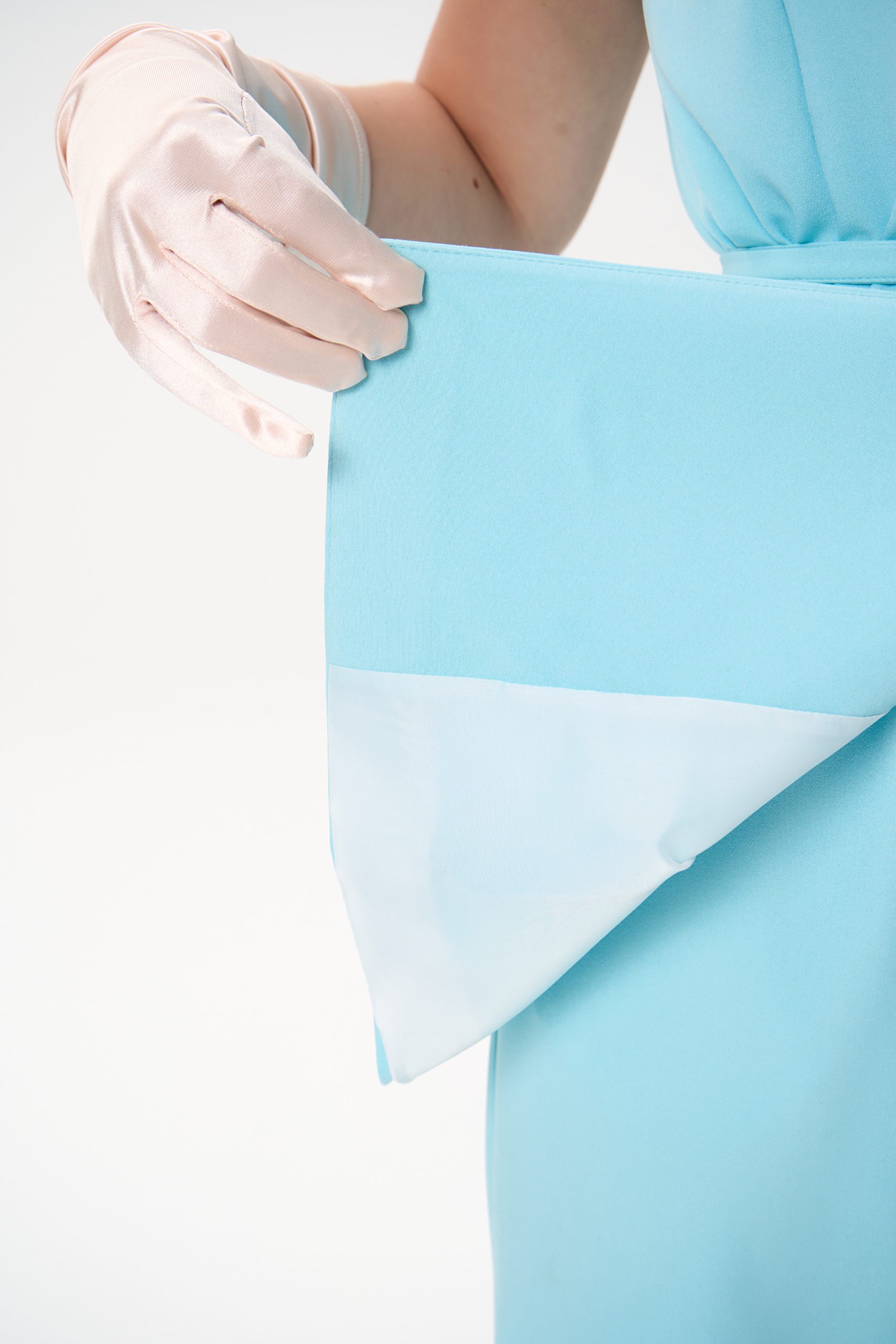 Костюм цвета Тиффани с брюками Elza(фото11)