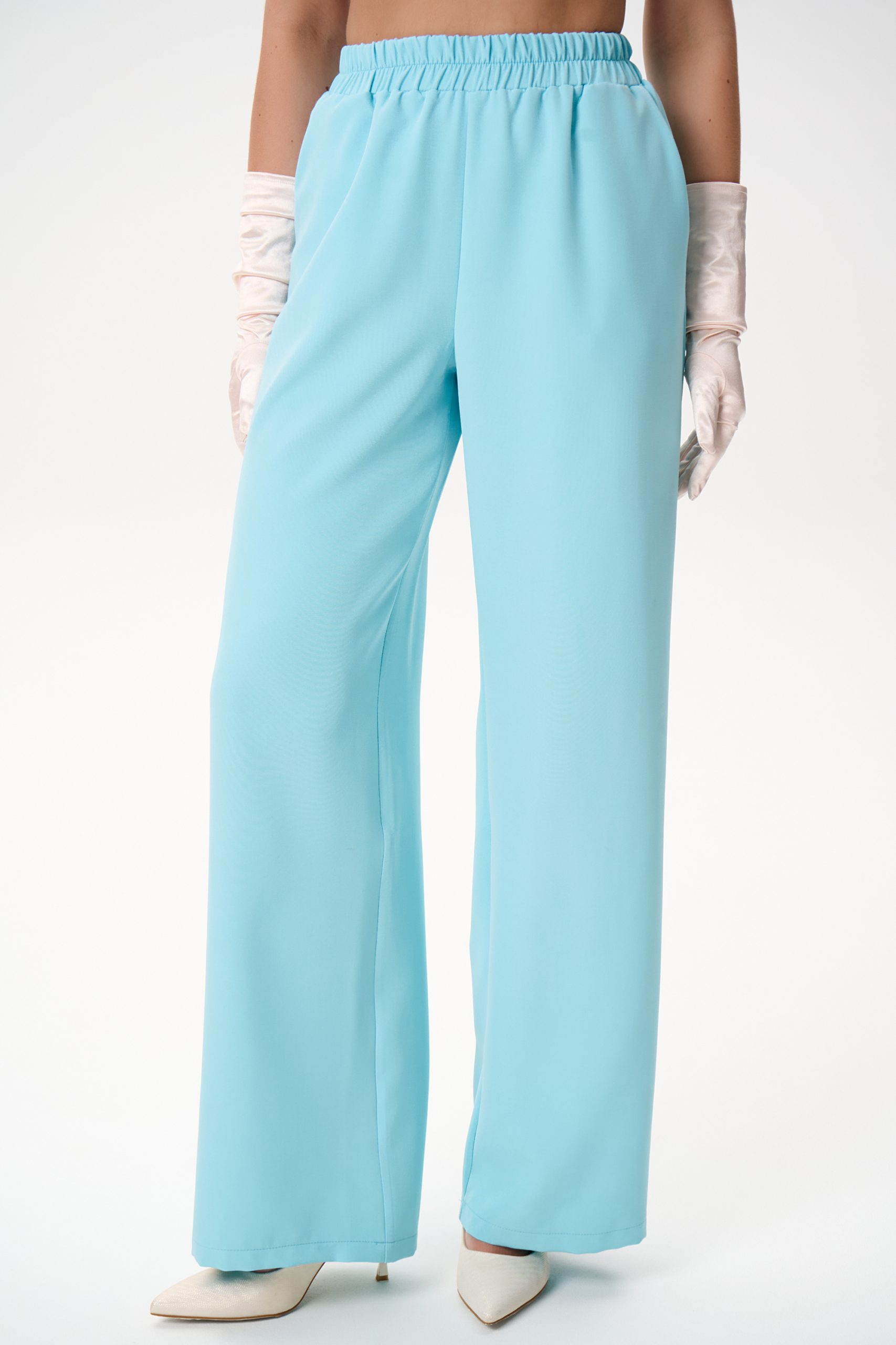 Костюм цвета Тиффани с брюками Elza(фото12)