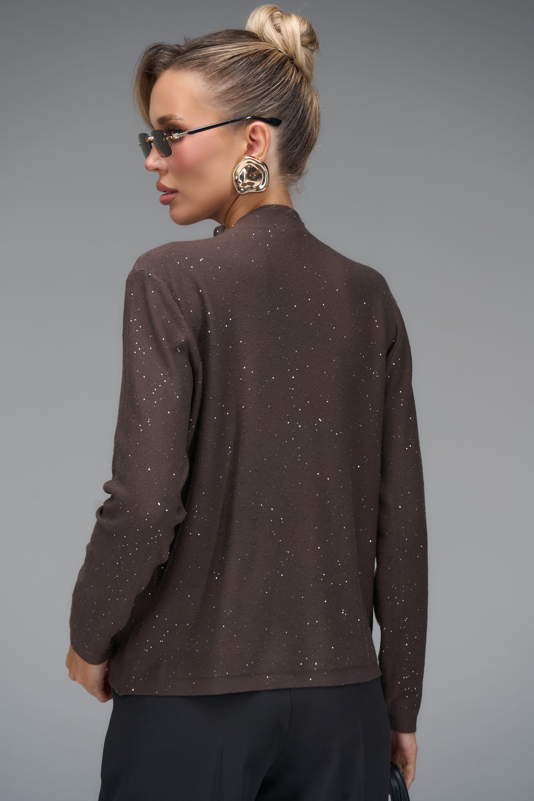 Водолазка со вшитыми стразами Elza(фото11)