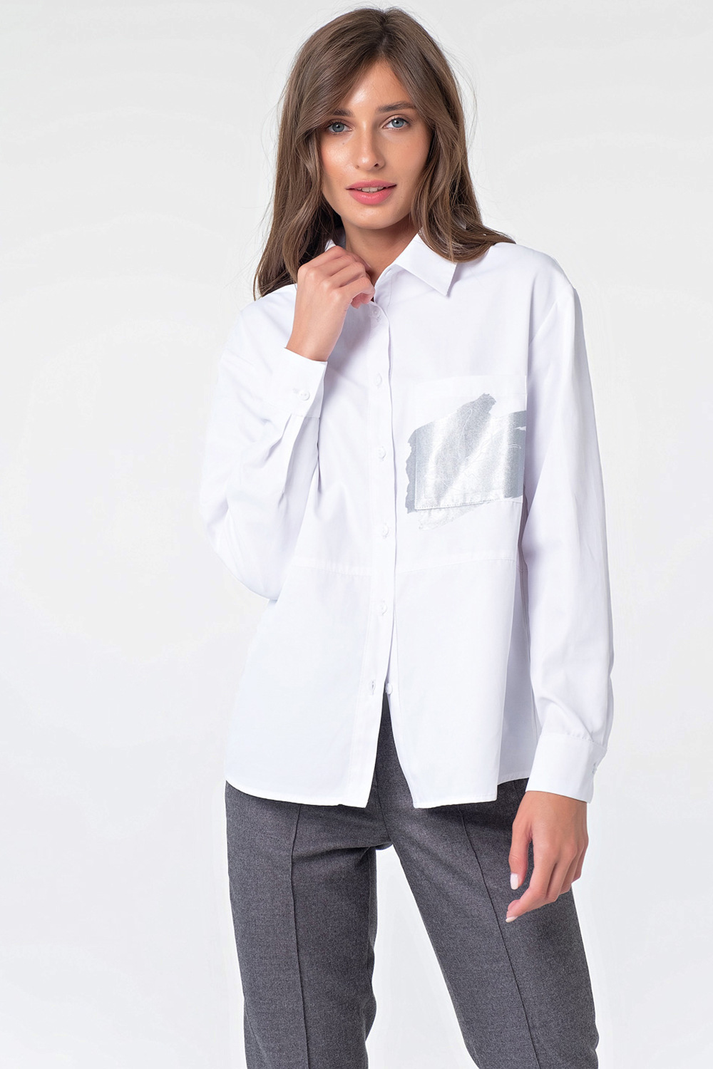 Эффектная женская рубашка FL-2125-02 цена-4416 р. в интернет магазинеbeauti-full.ru