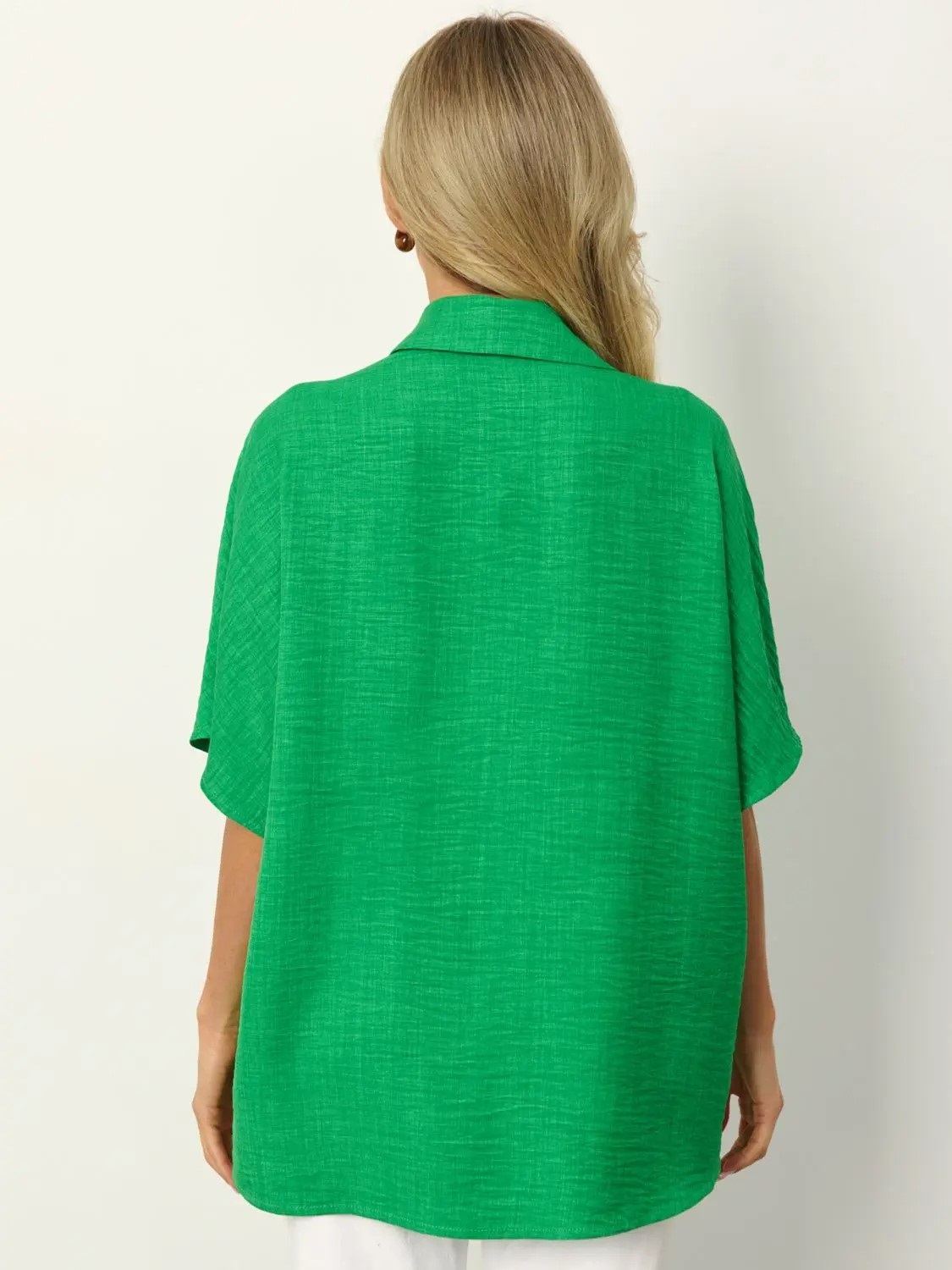 Рубашка зелёная однотонная Jetty(фото6)