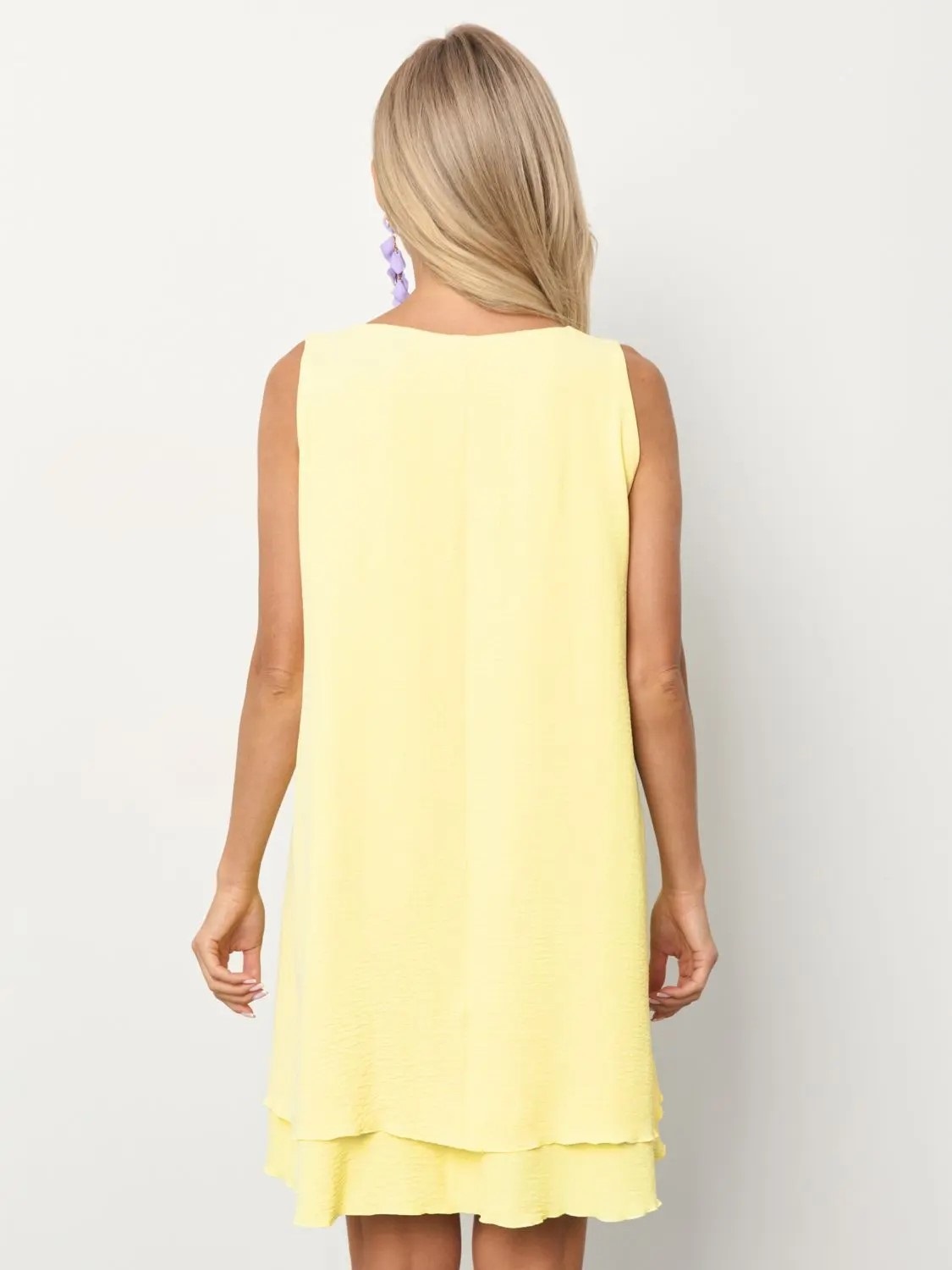 Платье короткое жёлтого цвета Jetty(фото6)