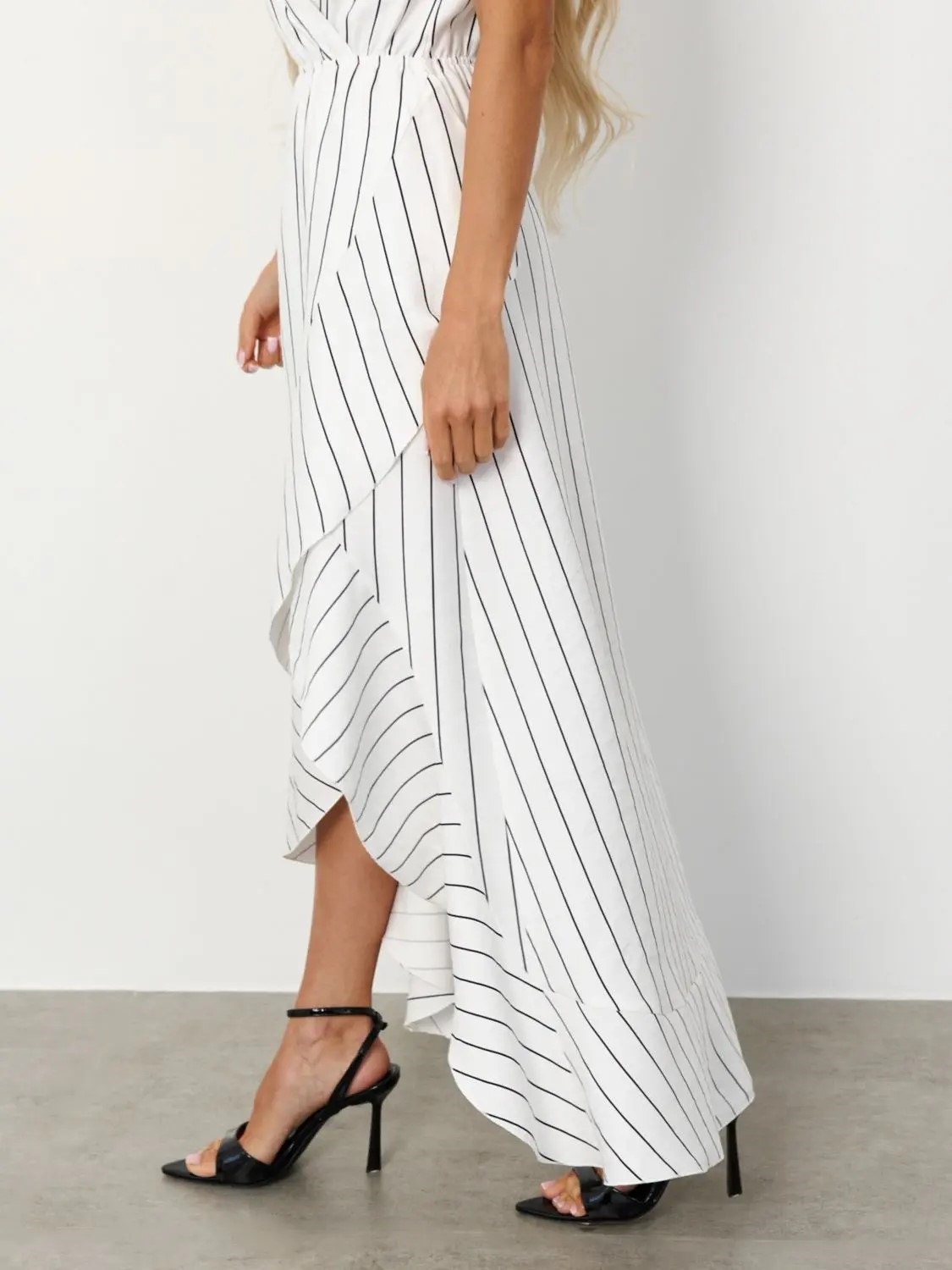 Платье белое в полоску Jetty(фото4)