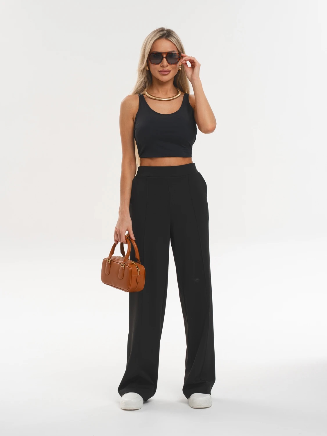 Топ чёрный трикотажный Jetty(фото2)