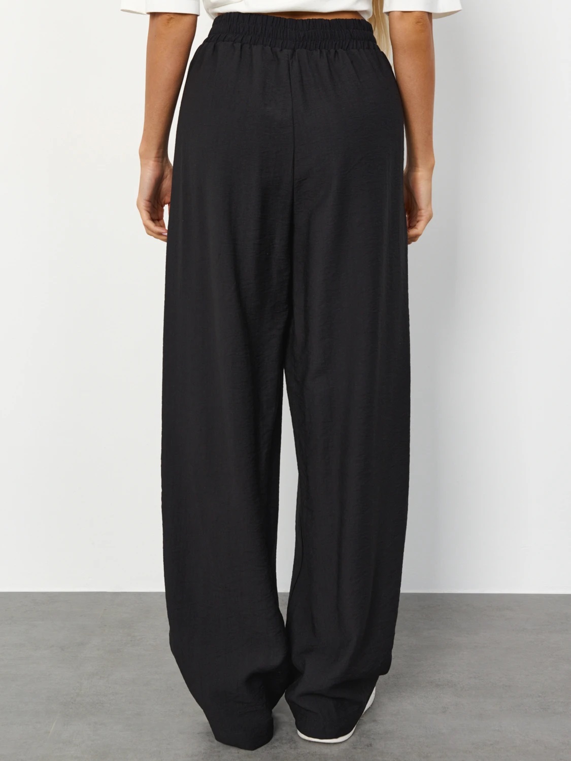 Брюки широкие чёрные Jetty(фото7)