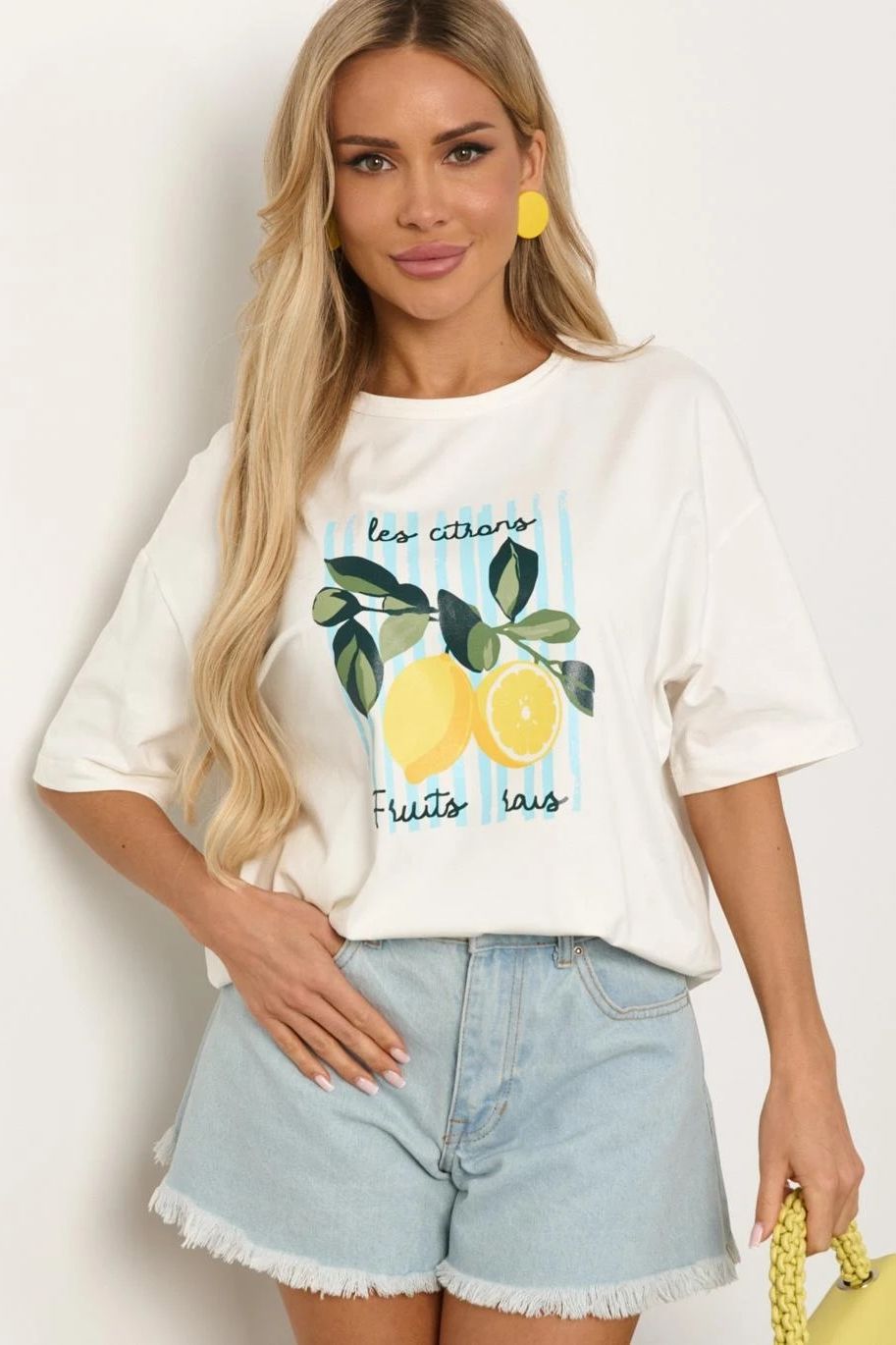 Футболка трикотажная молочного цвета Jetty