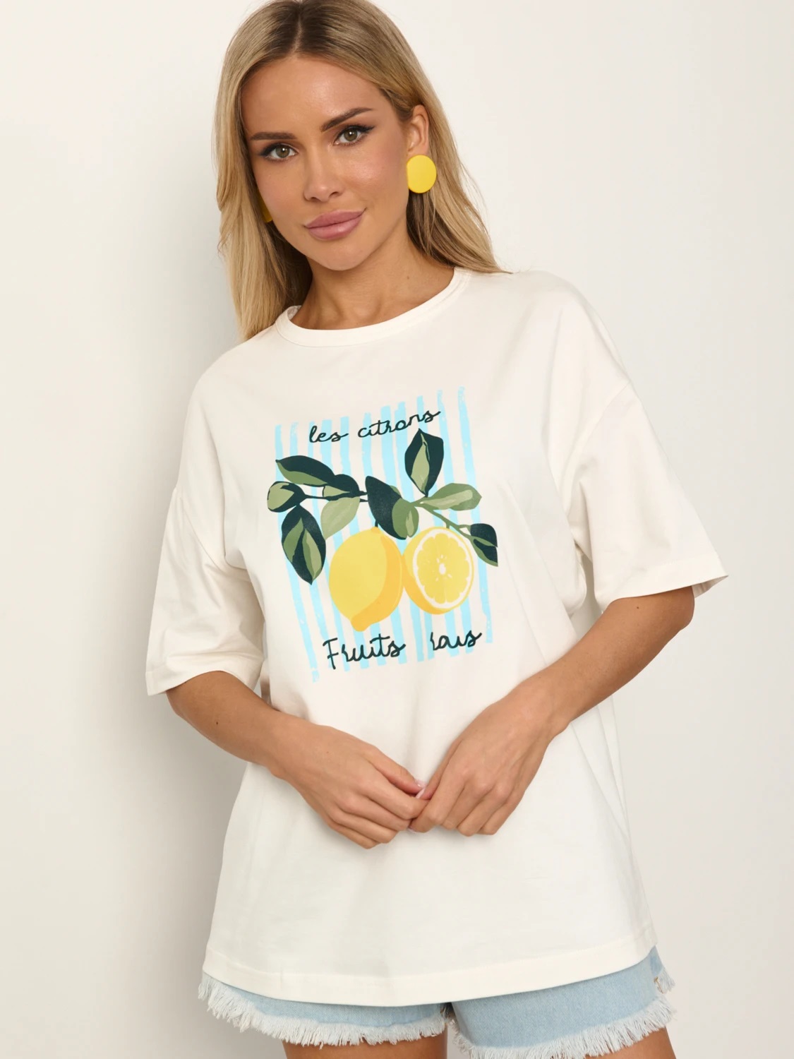 Футболка трикотажная молочного цвета Jetty(фото7)