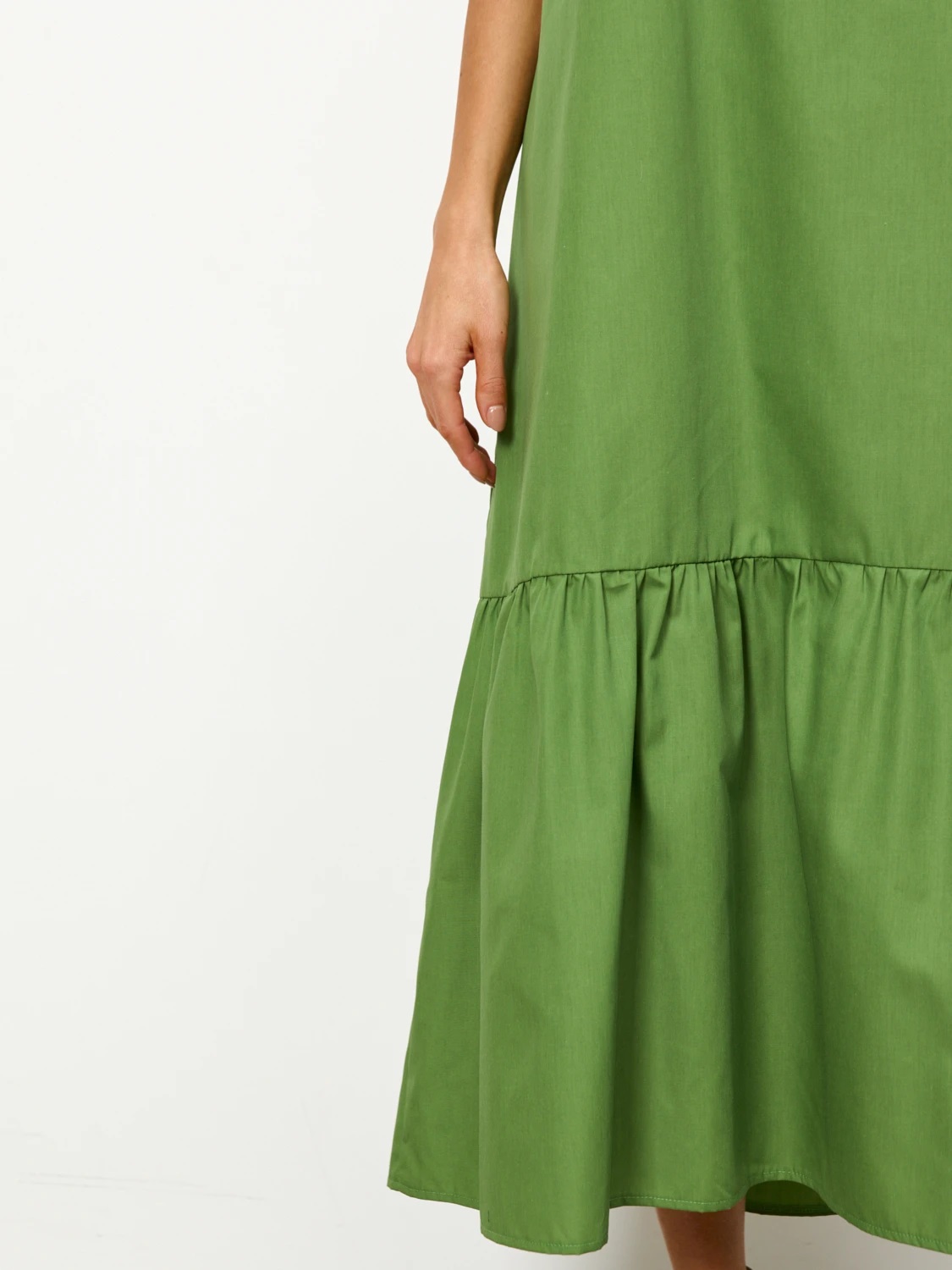 Платье без рукавов цвета хаки Jetty(фото5)