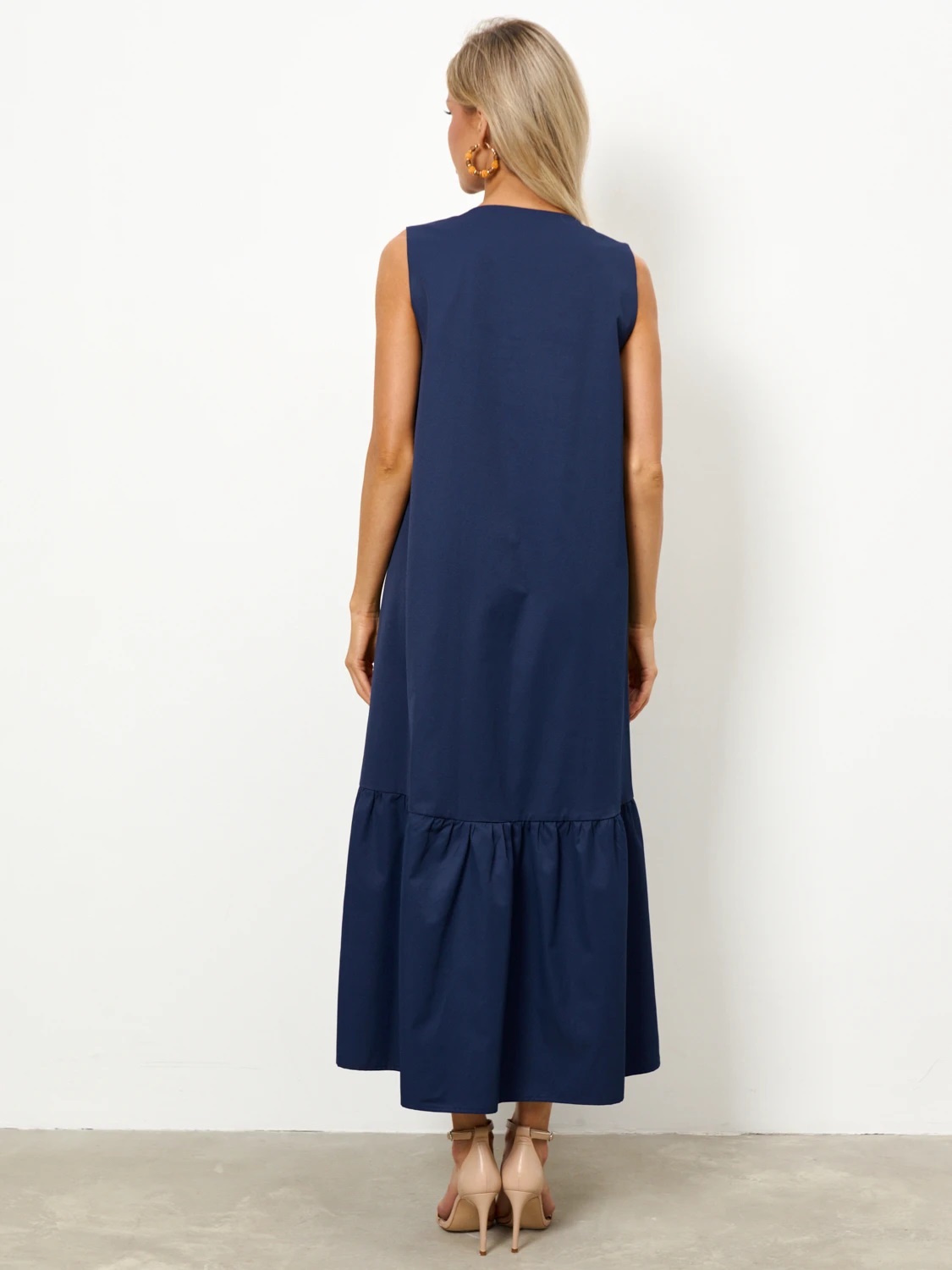 Платье без рукавов тёмно-синего цвета Jetty(фото7)