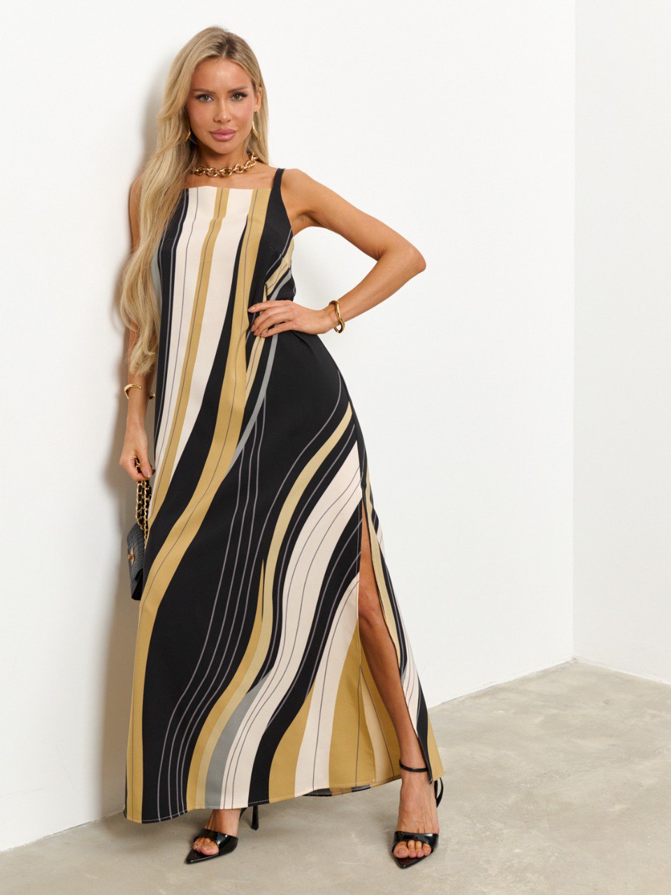 Сарафан длинный с разрезами Jetty(фото7)