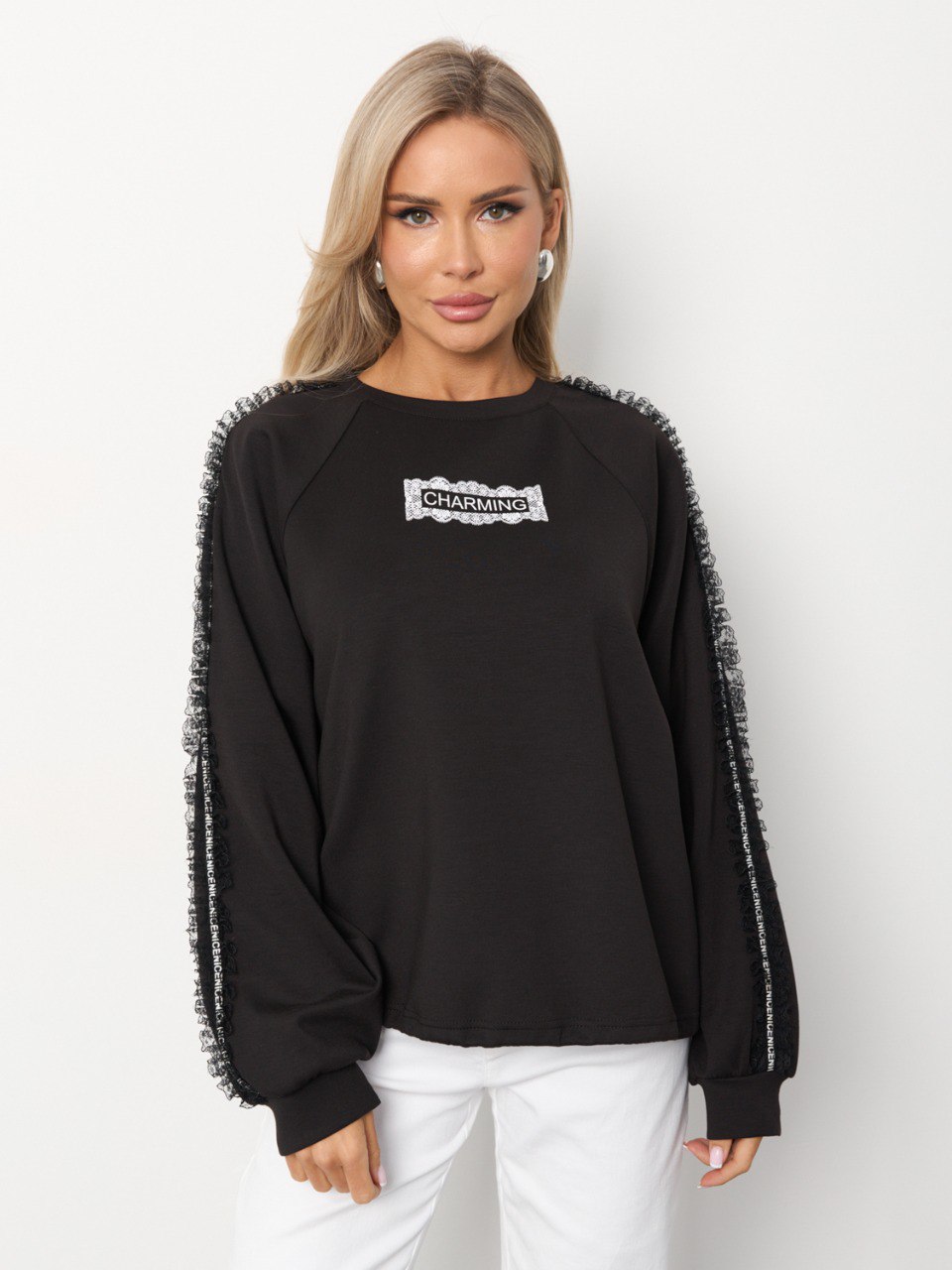 Джемпер трикотажный чёрного цвета Jetty(фото3)