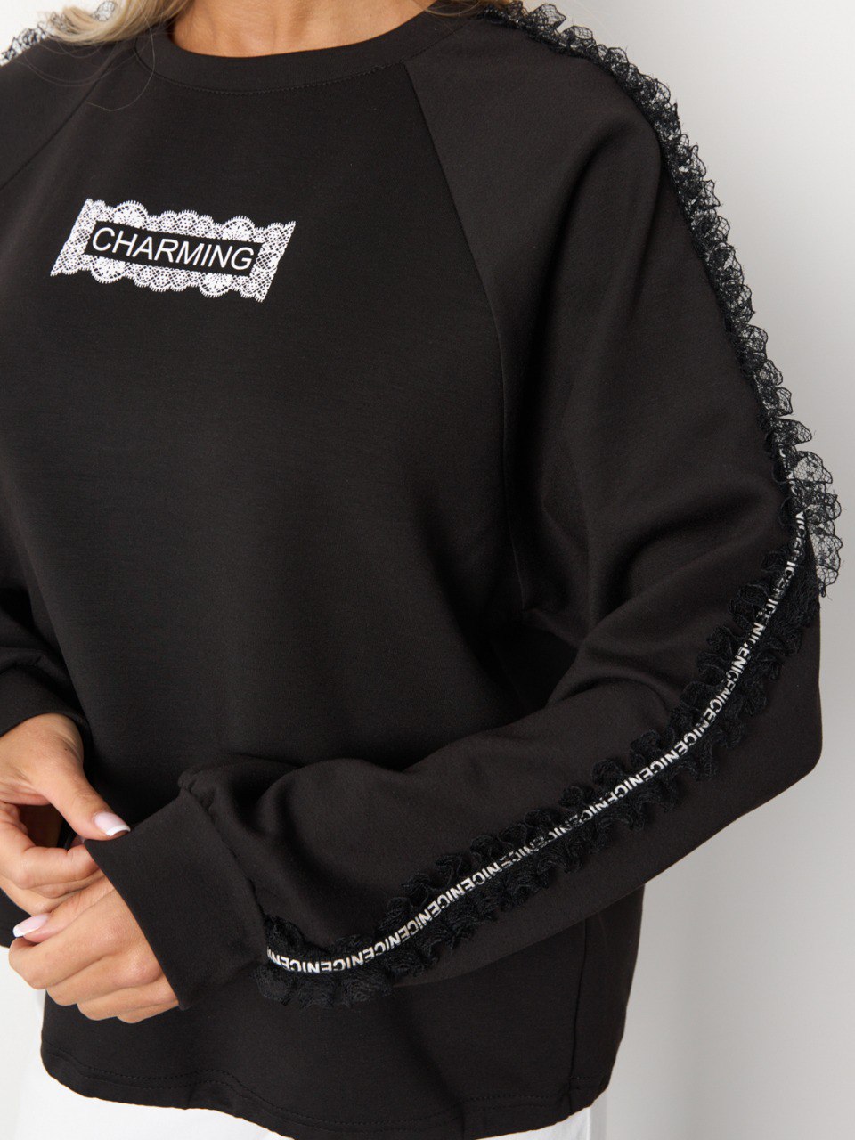 Джемпер трикотажный чёрного цвета Jetty(фото5)