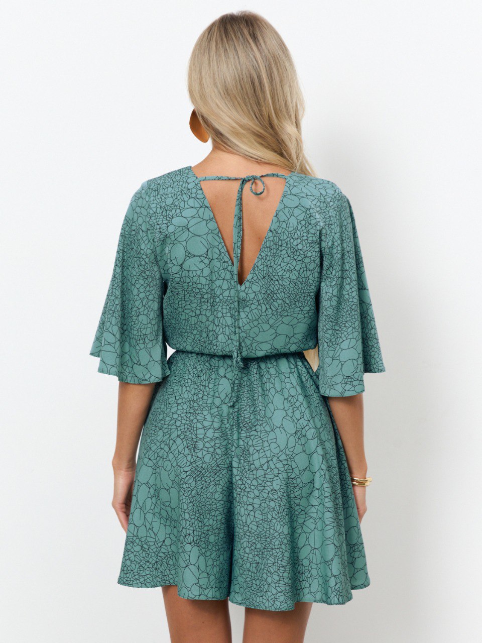 Комбинезон бирюзовый с юбкой-шортами Jetty(фото8)