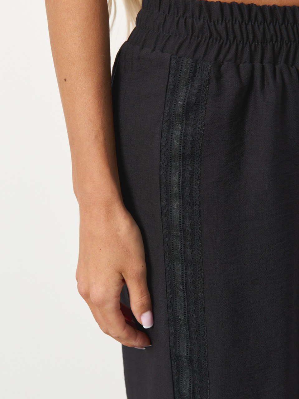 Брюки широкие чёрные Jetty(фото3)