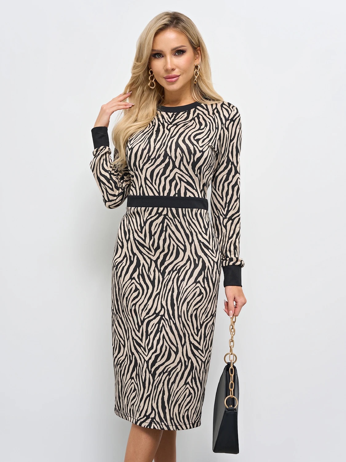 Платье трикотажное с принтом Jetty(фото3)