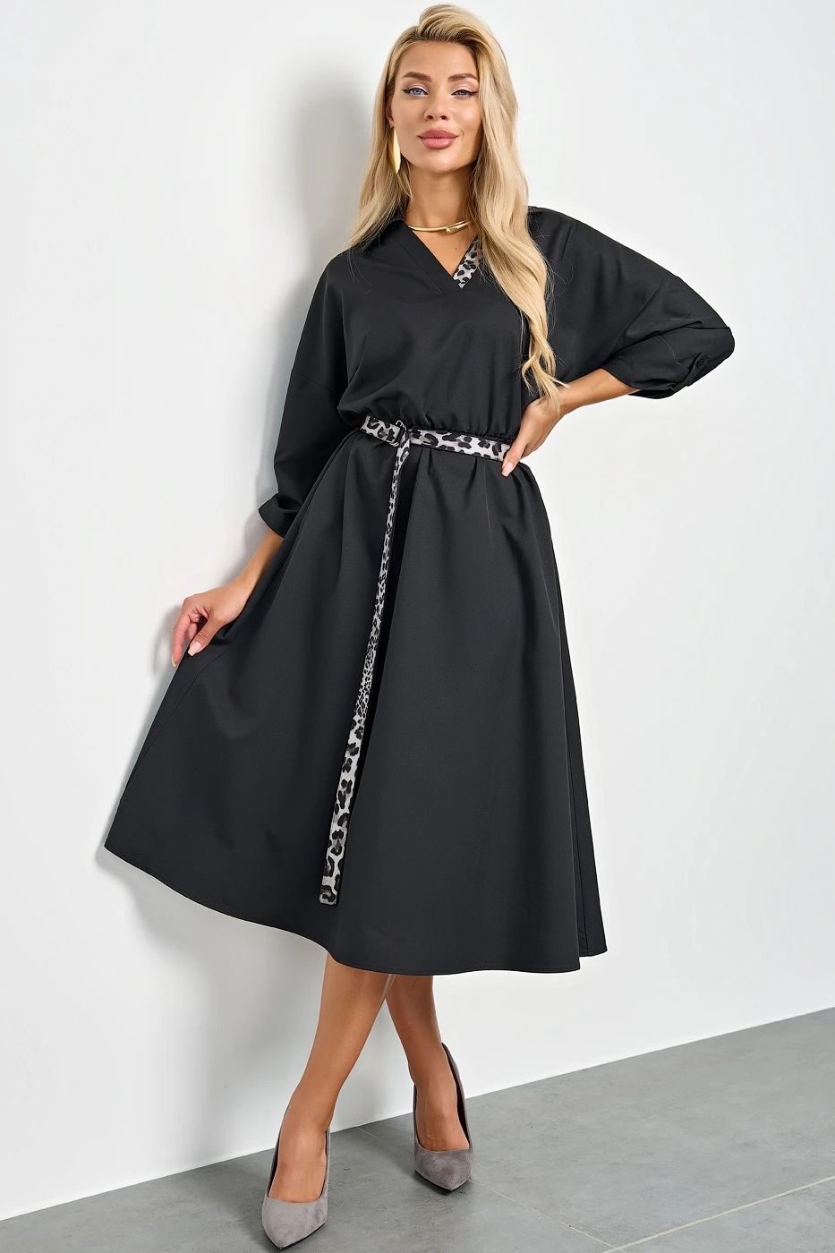 Платье чёрное с карманами Jetty