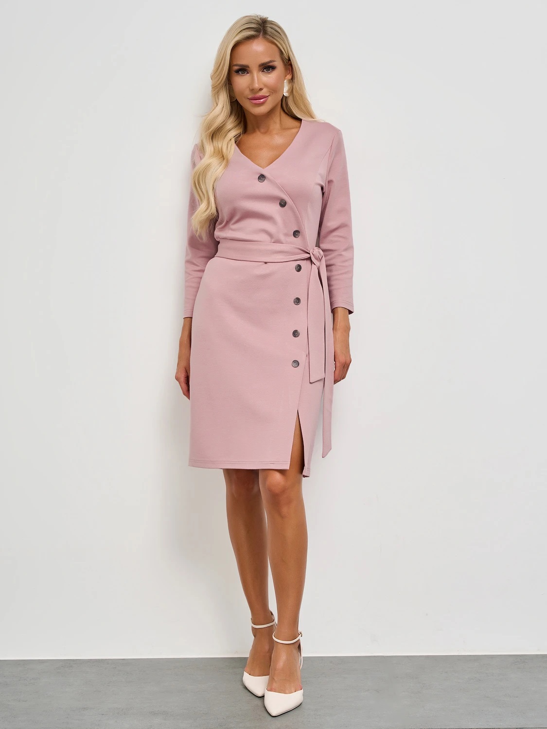 Платье трикотажное с поясом Jetty(фото6)