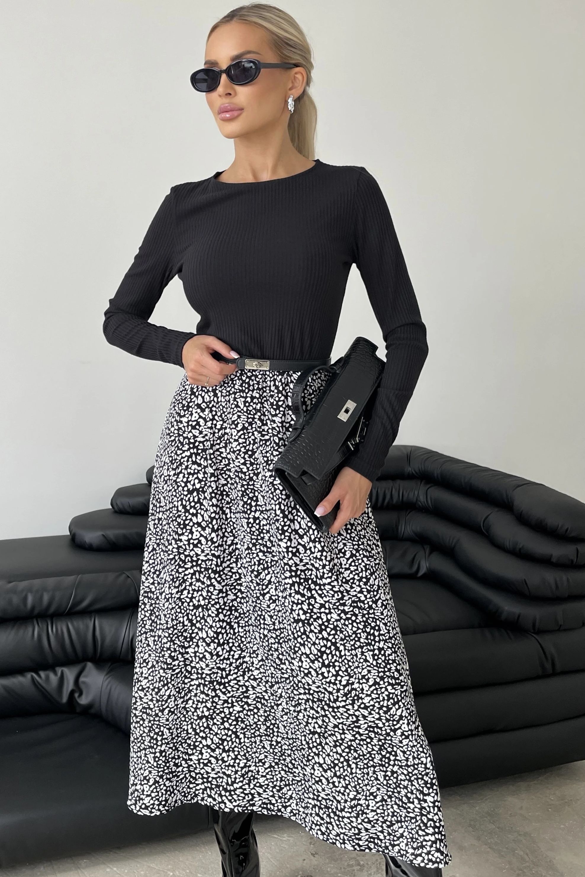 Платье длинное с разрезом Jetty