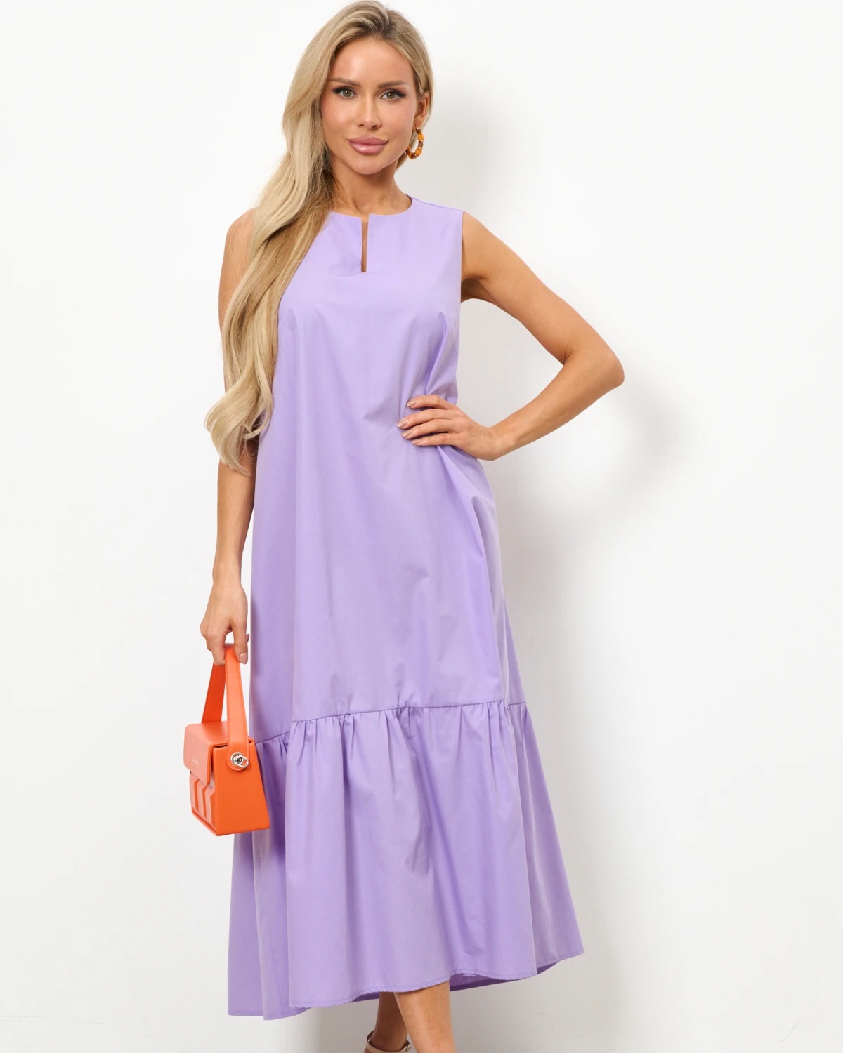 Платье без рукавов сиреневого цвета Jetty(фото2)