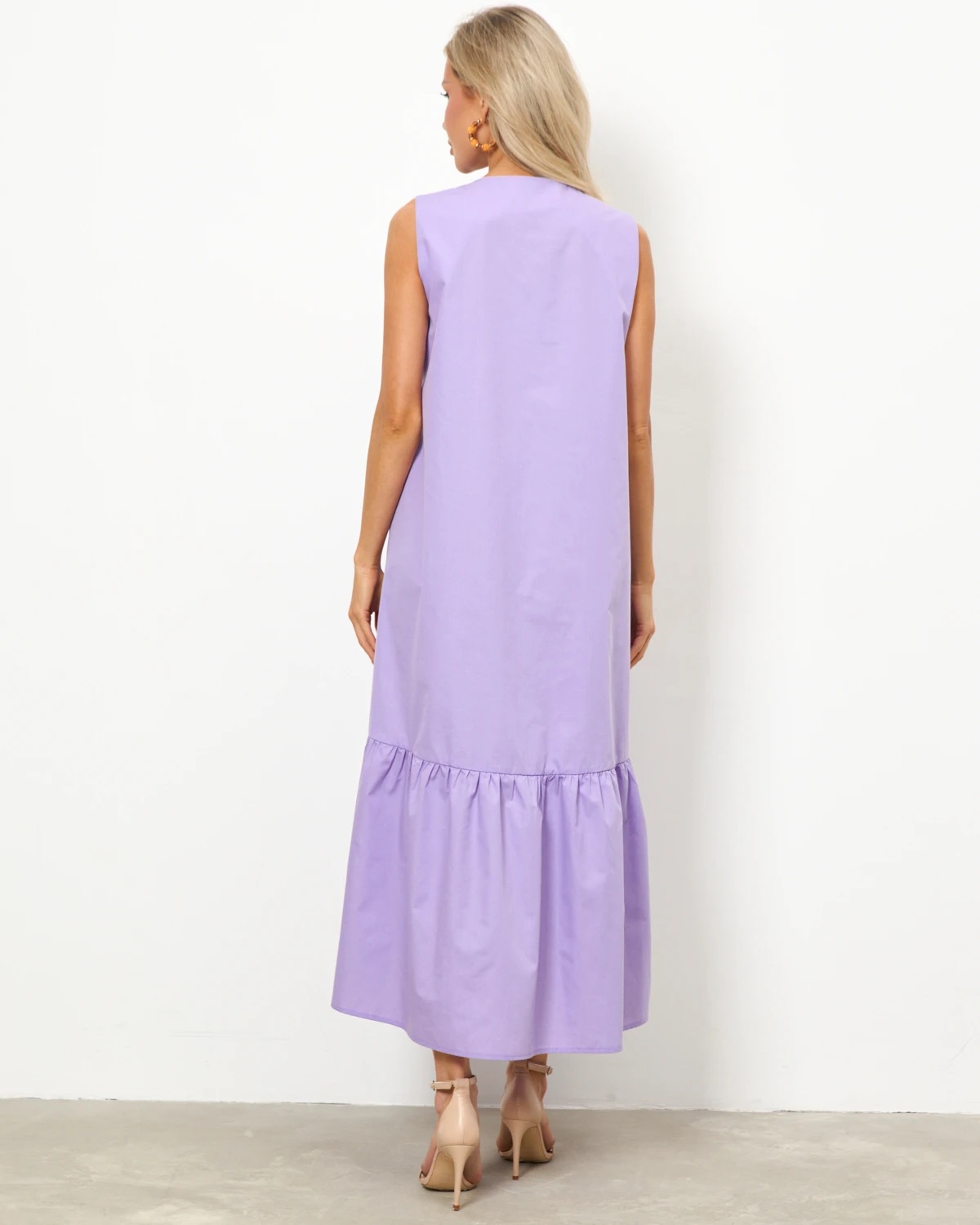 Платье без рукавов сиреневого цвета Jetty(фото5)