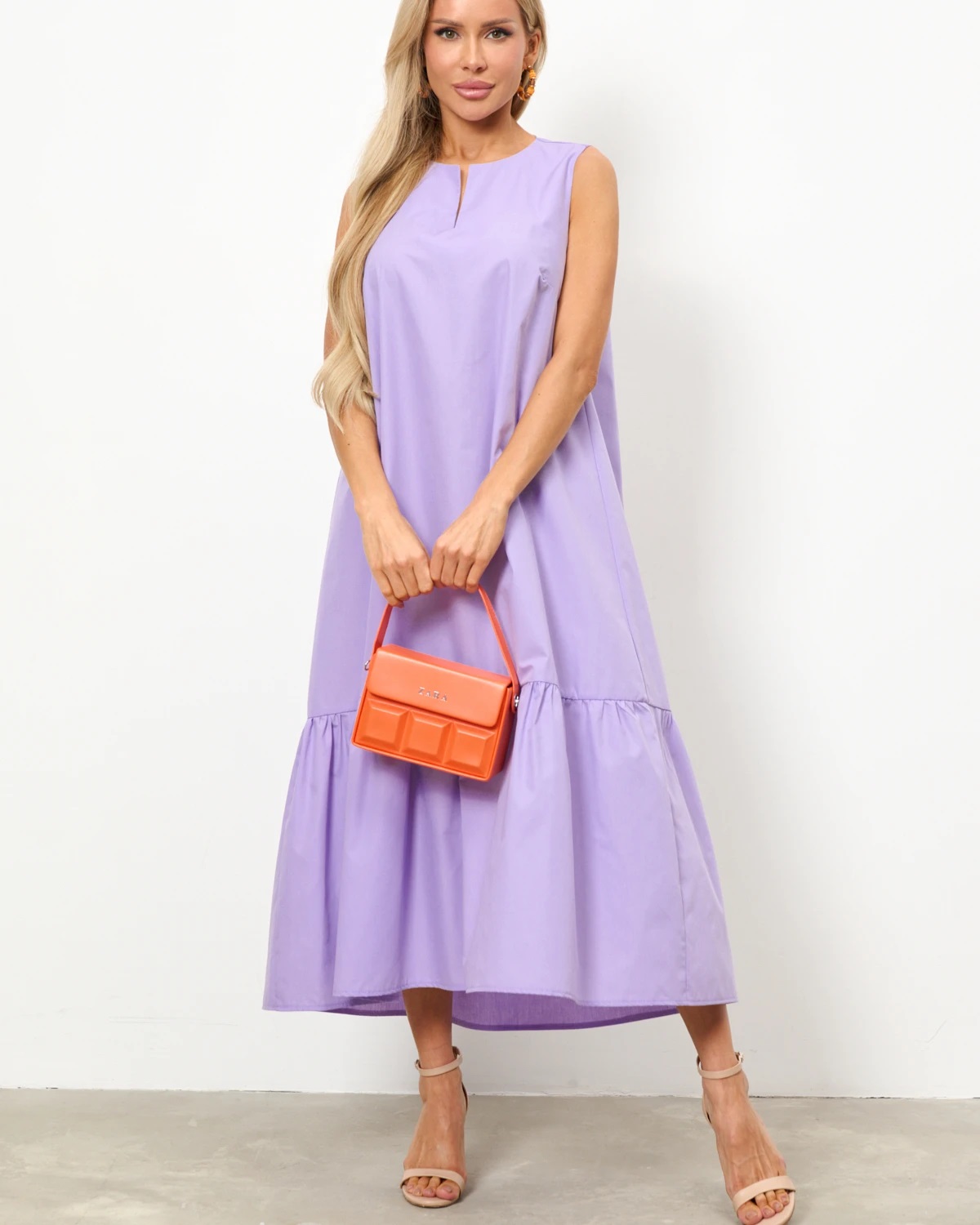 Платье без рукавов сиреневого цвета Jetty(фото3)