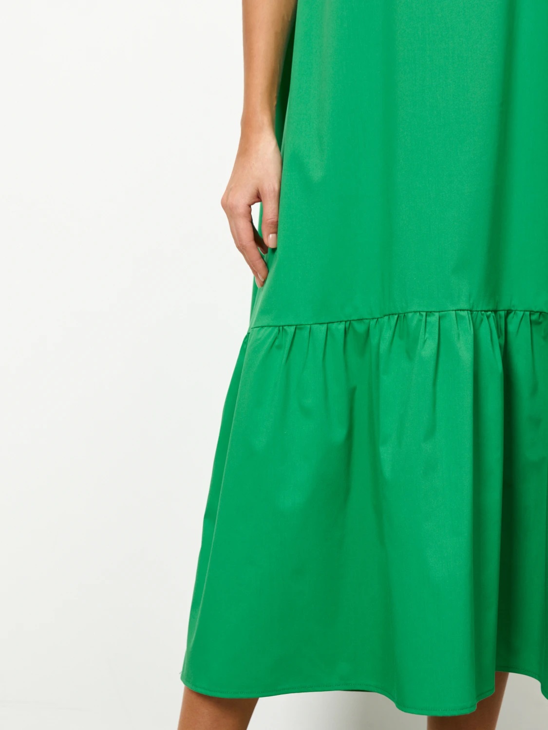 Платье без рукавов зелёного цвета Jetty(фото7)