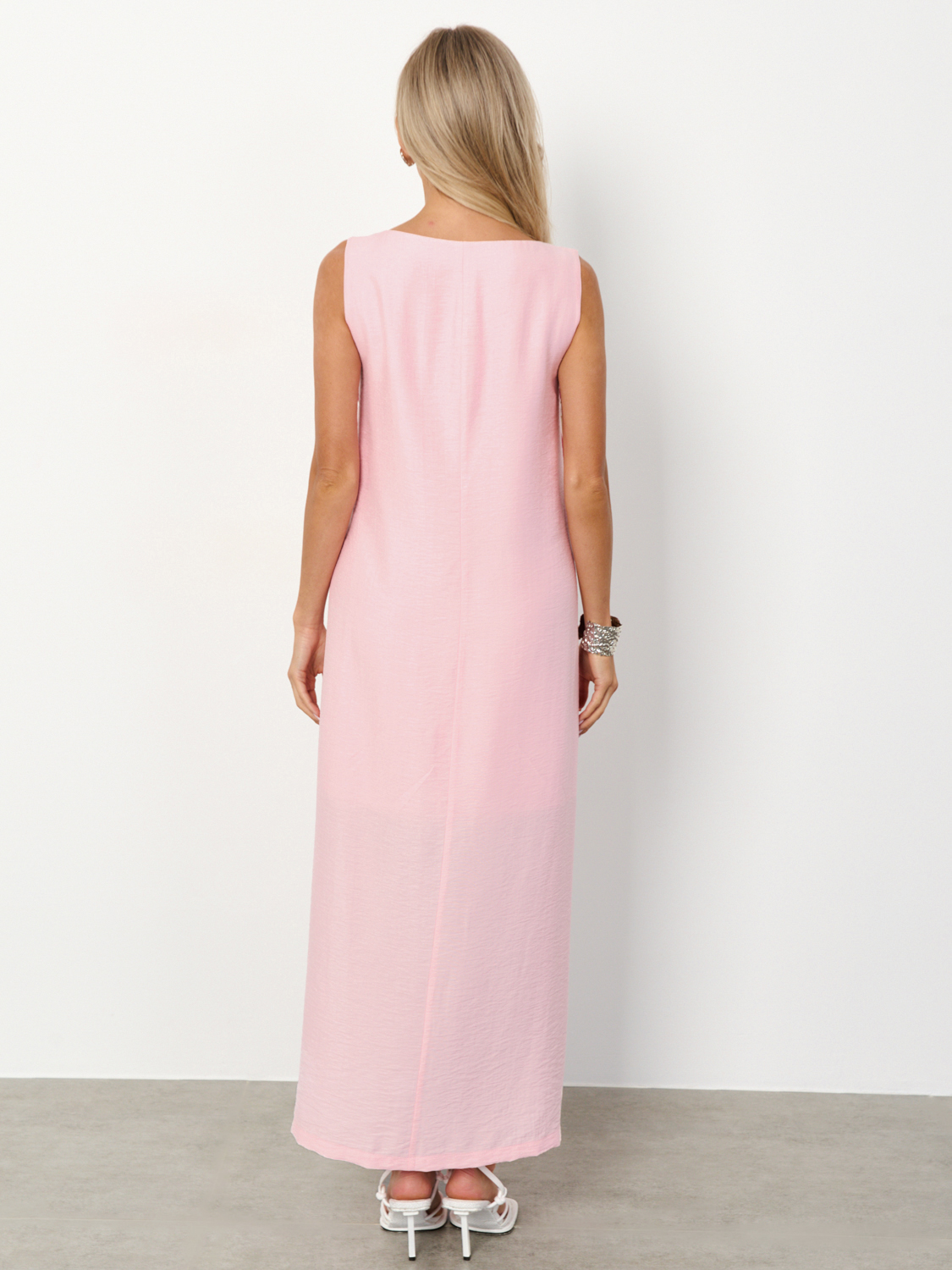 Платье длинное розового цвета Jetty(фото11)