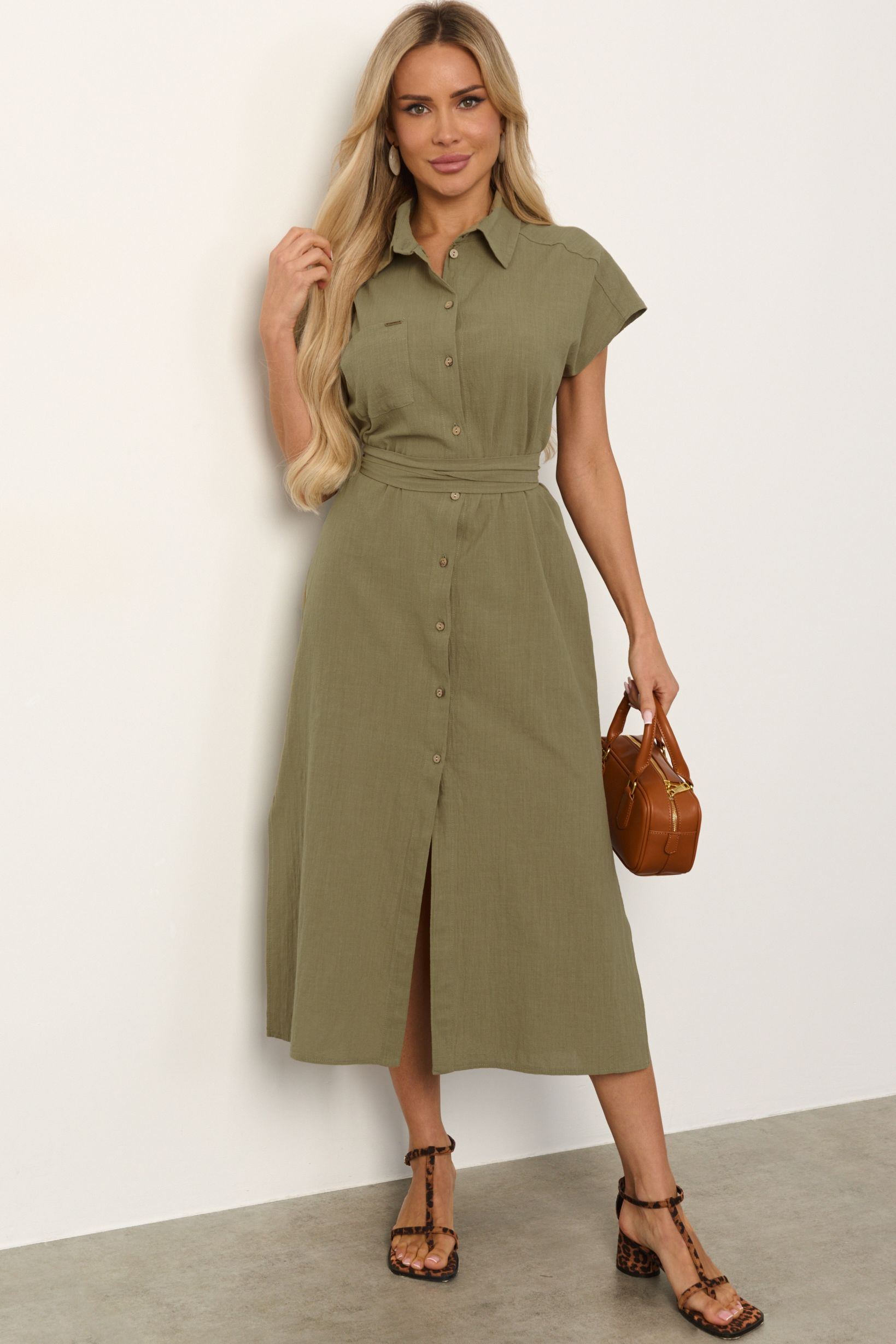 Платье в стиле сафари из хлопка Jetty