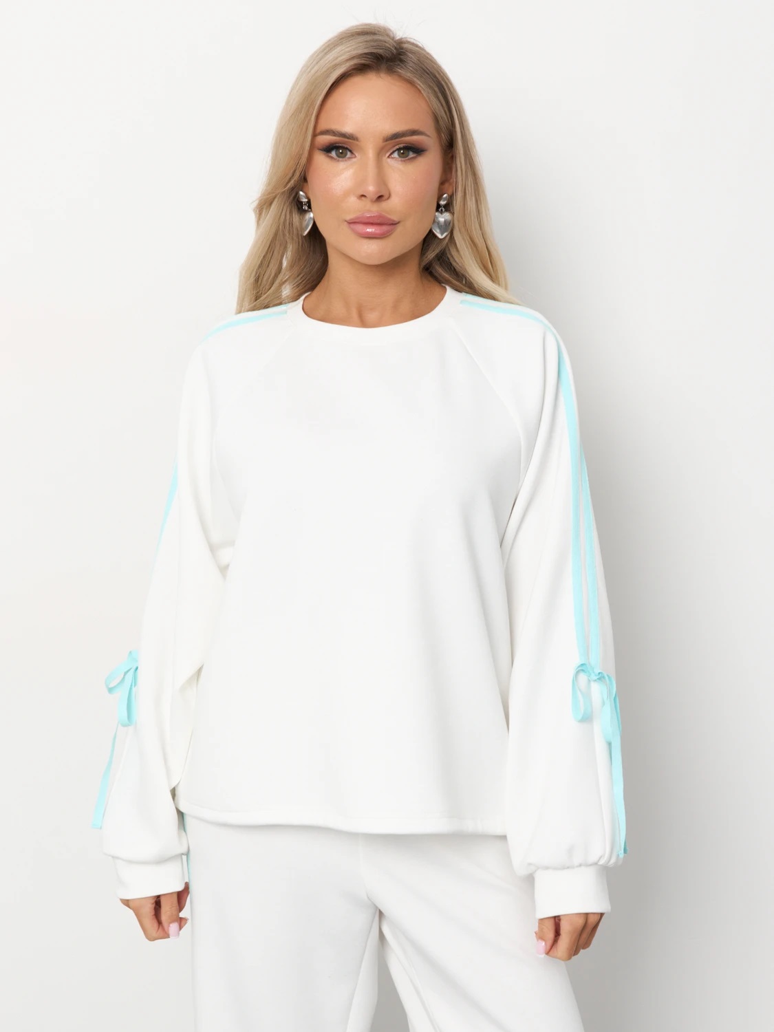 Джемпер трикотажный молочного цвета Jetty(фото6)