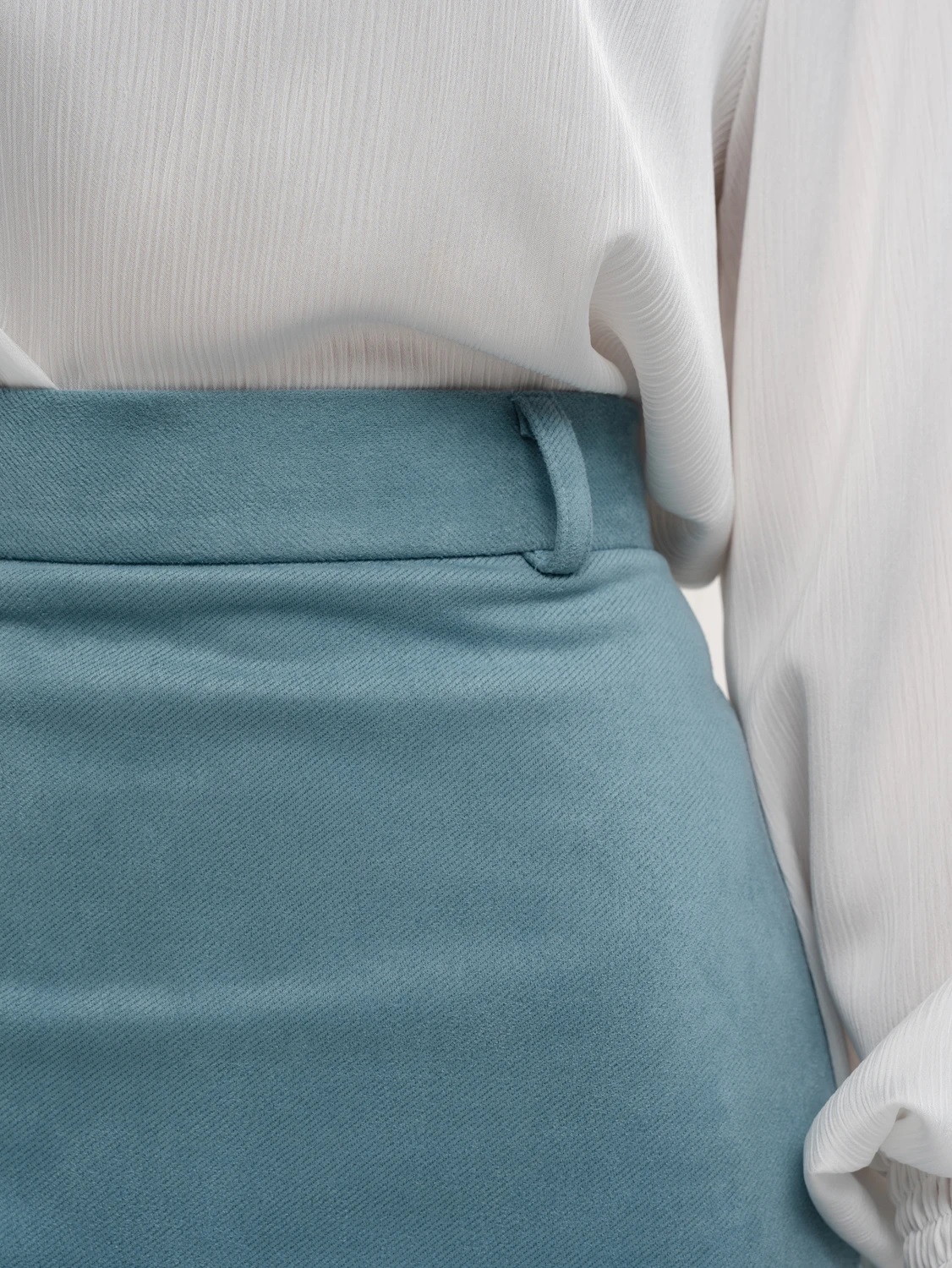 Юбка вельветовая мятного цвета Jetty(фото6)