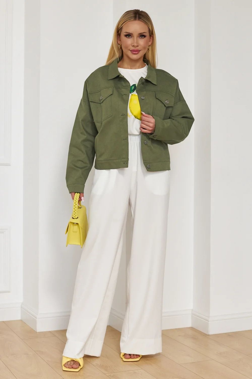 Куртка джинсовая цвета хаки Jetty(фото2)