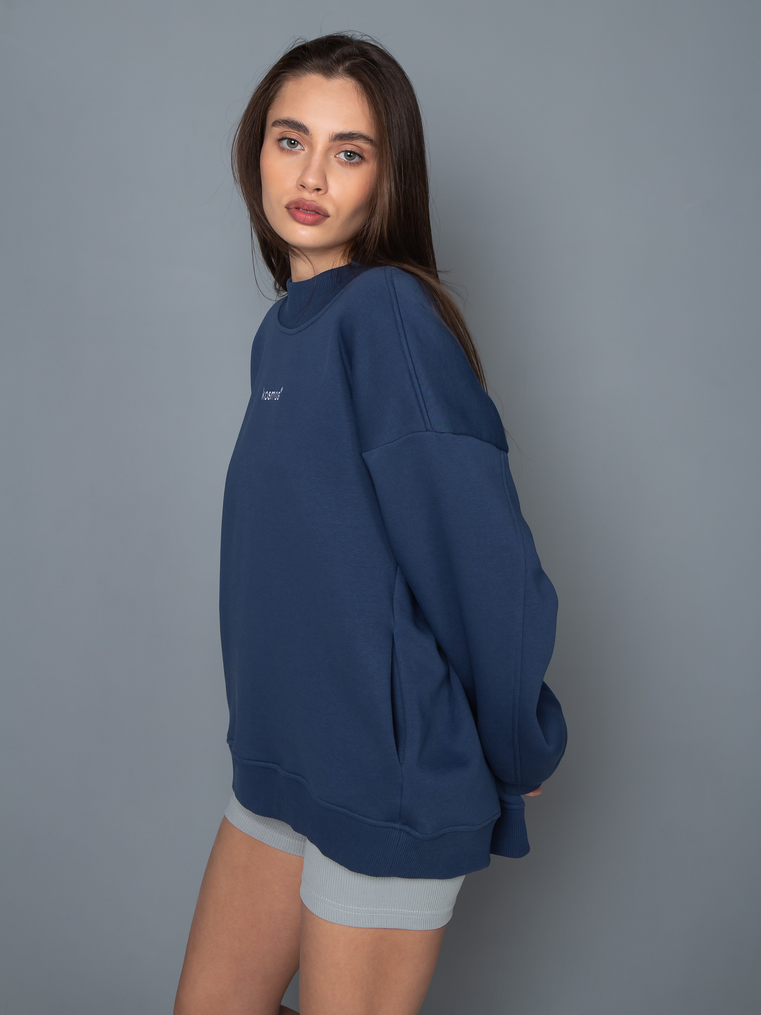 Свитшот женский оверсайз с начёсом Kosmos(фото5)