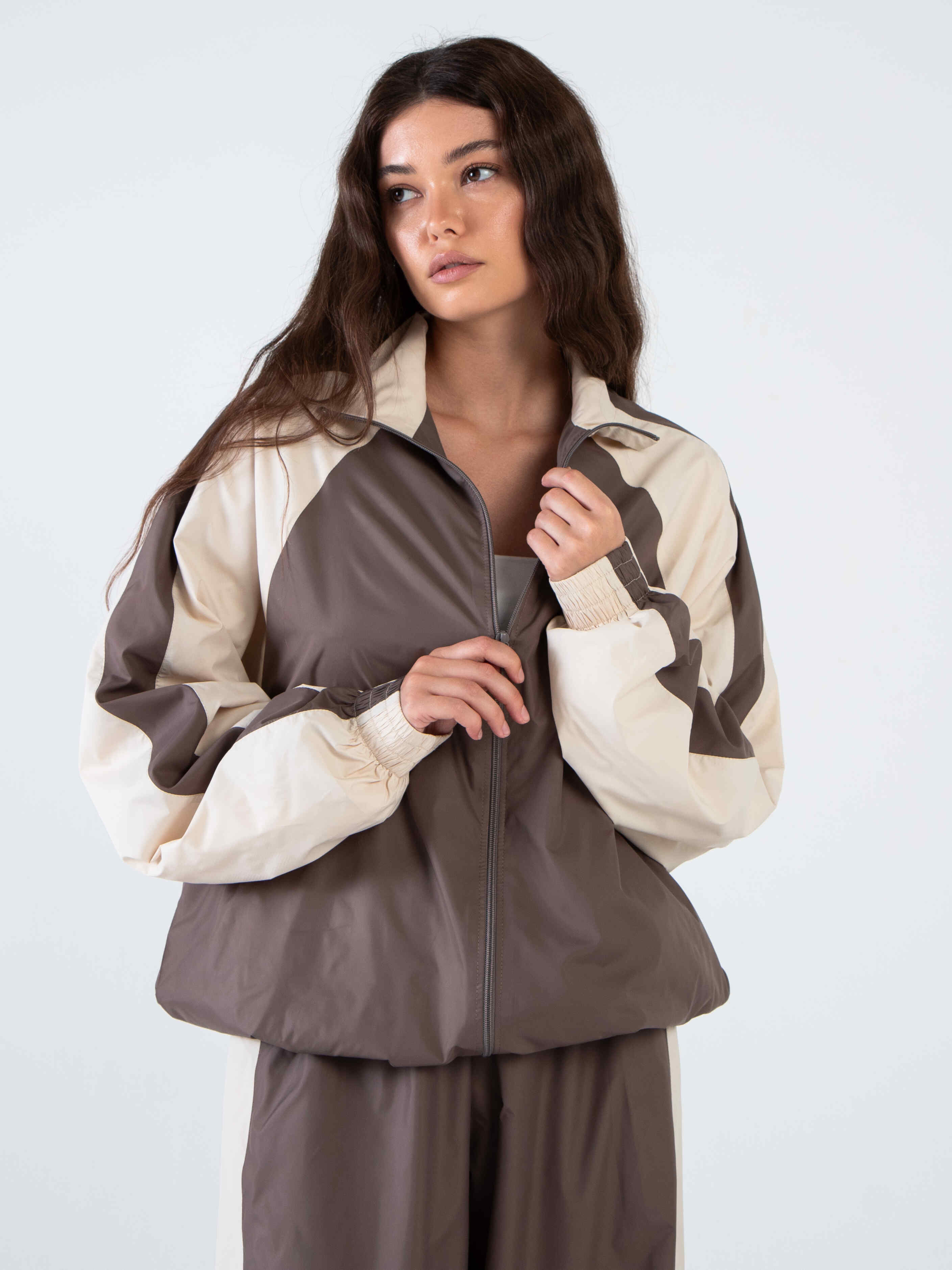 Олимпийка коричневая из премиальной курточной ткани Kosmos(фото3)