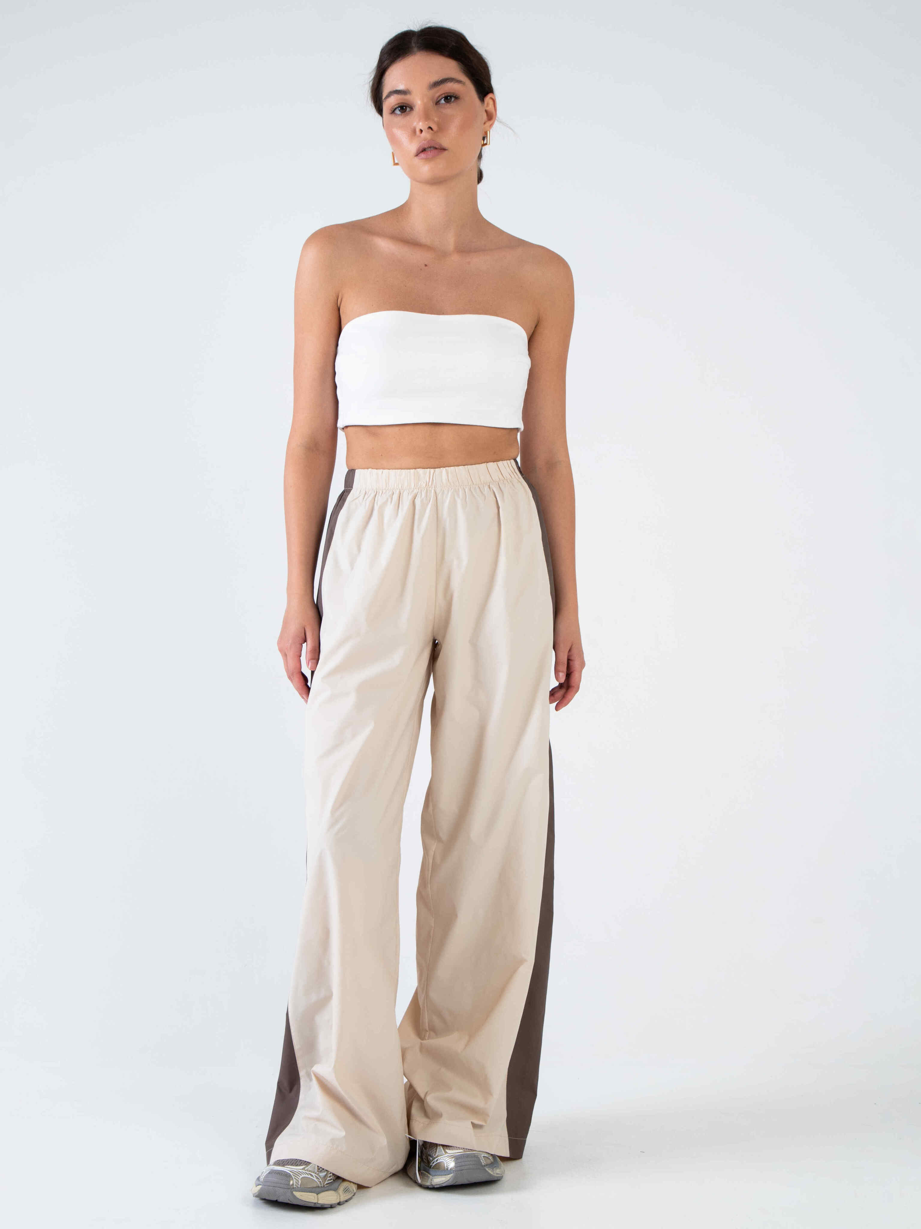 Брюки-трансформеры бежевые из премиальной курточной ткани Kosmos(фото5)