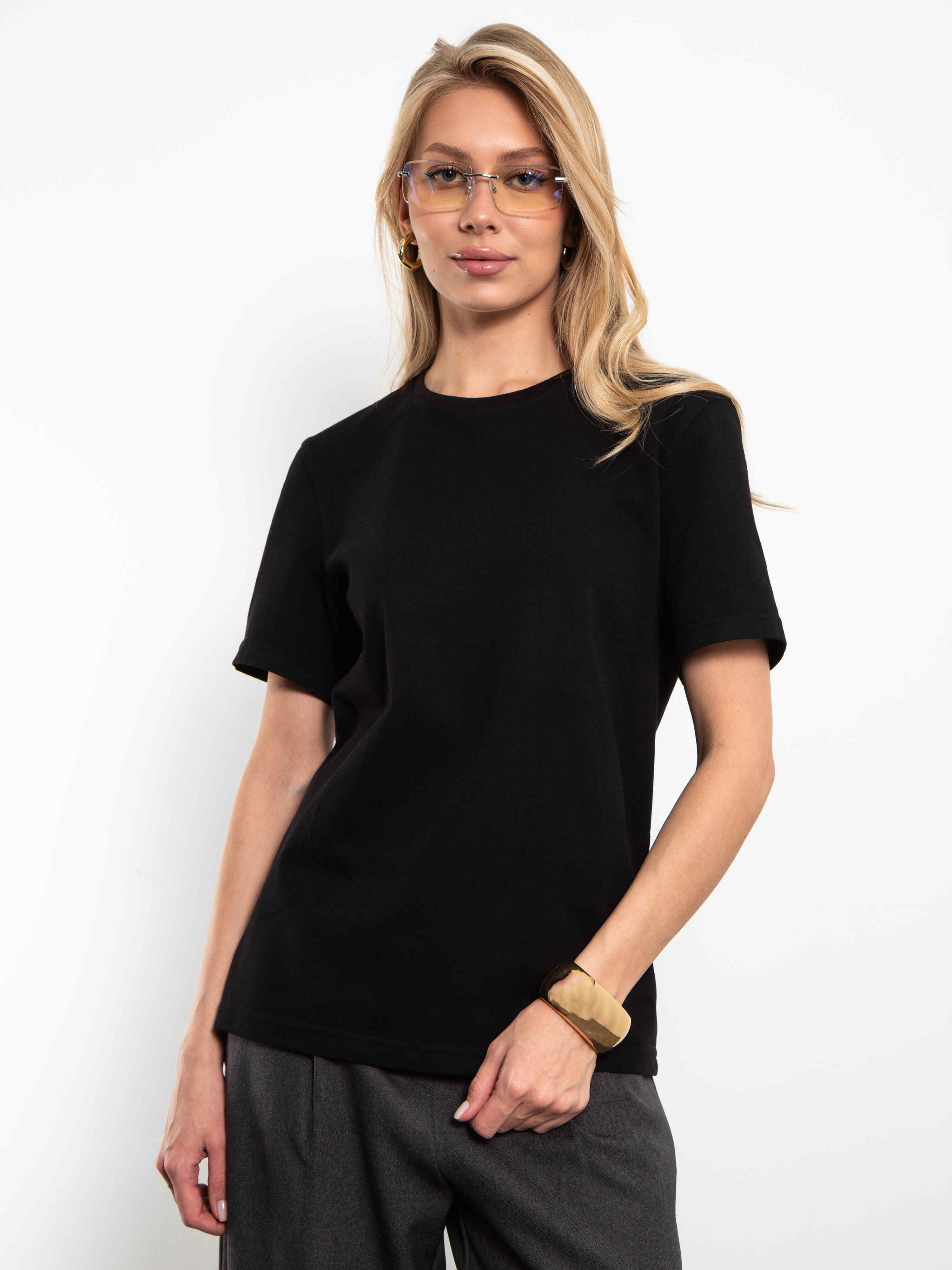 Футболка чёрная трикотажная Kosmos(фото3)