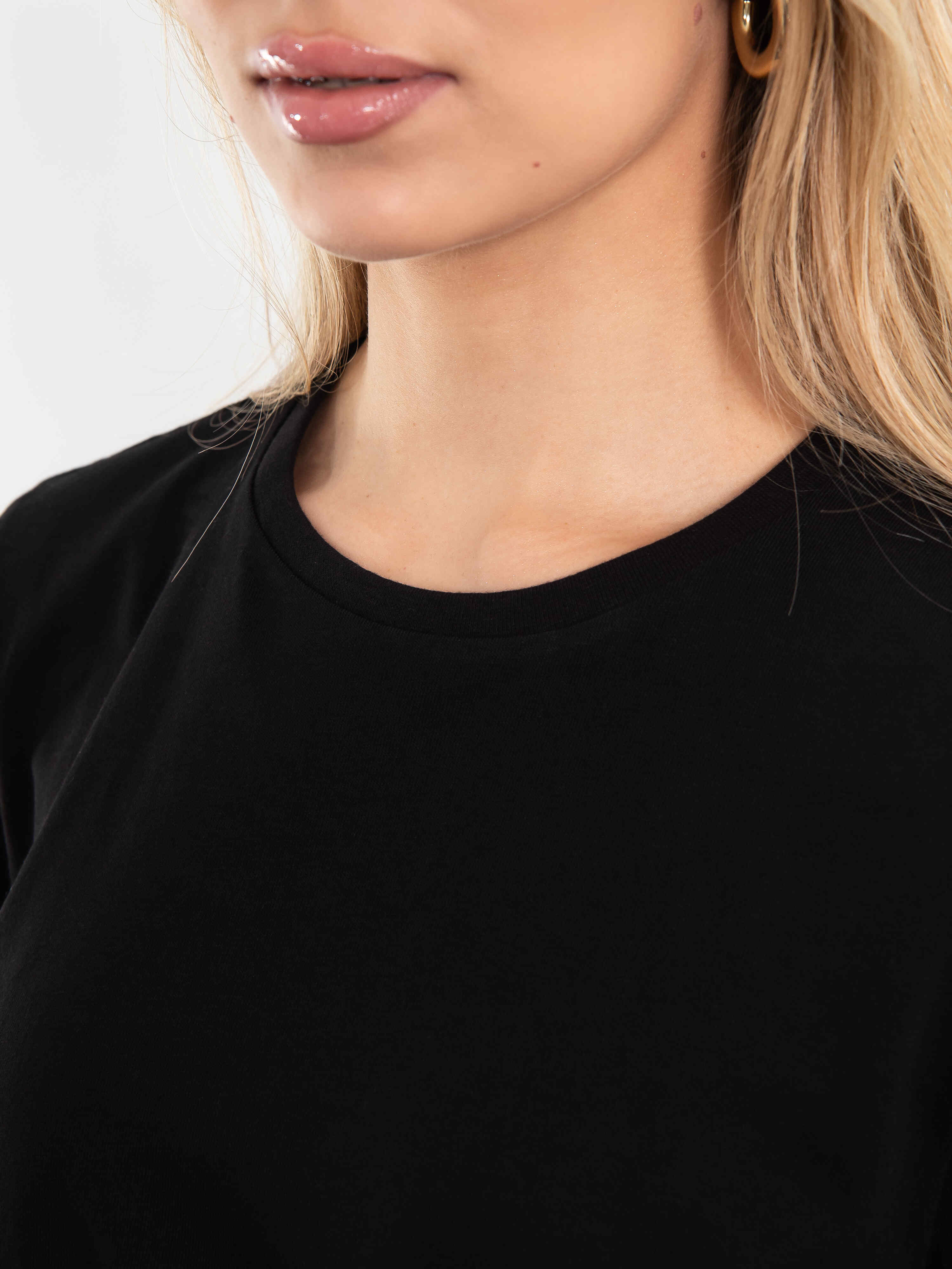 Футболка чёрная трикотажная Kosmos(фото4)