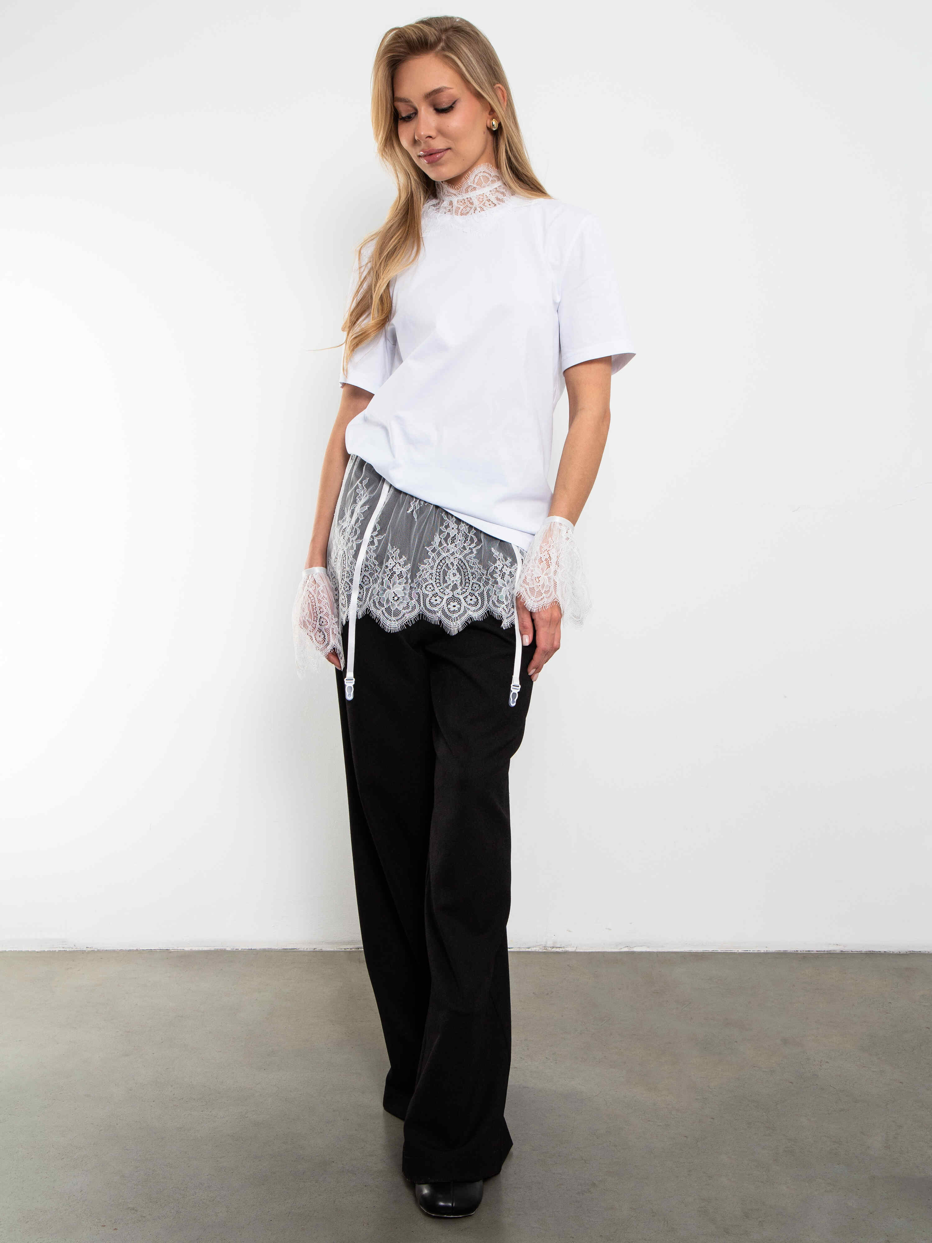 Брюки палаццо в чёрном цвете Kosmos(фото3)