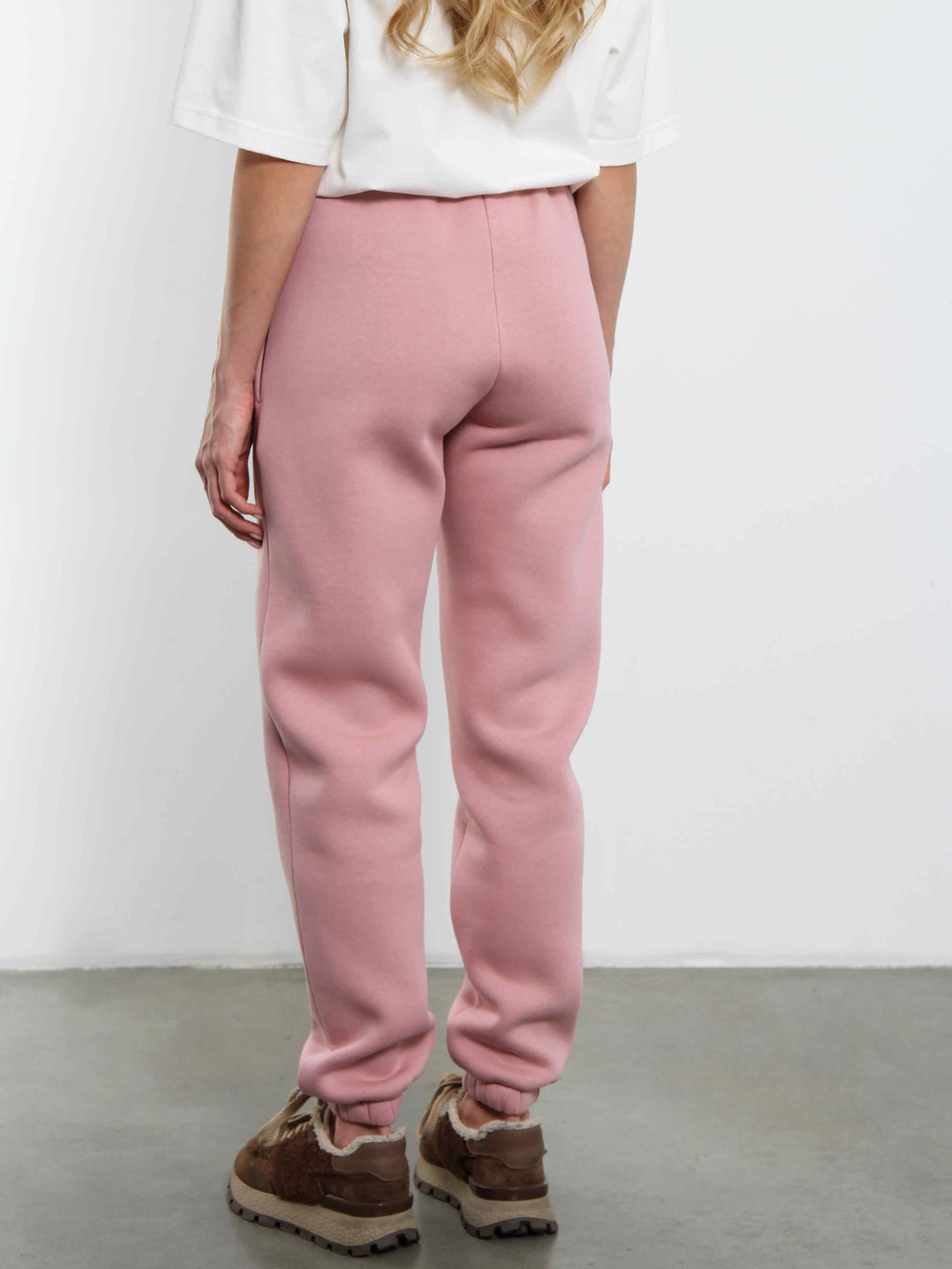 Брюки джоггеры с начёсом в розовом цвете Kosmos(фото7)
