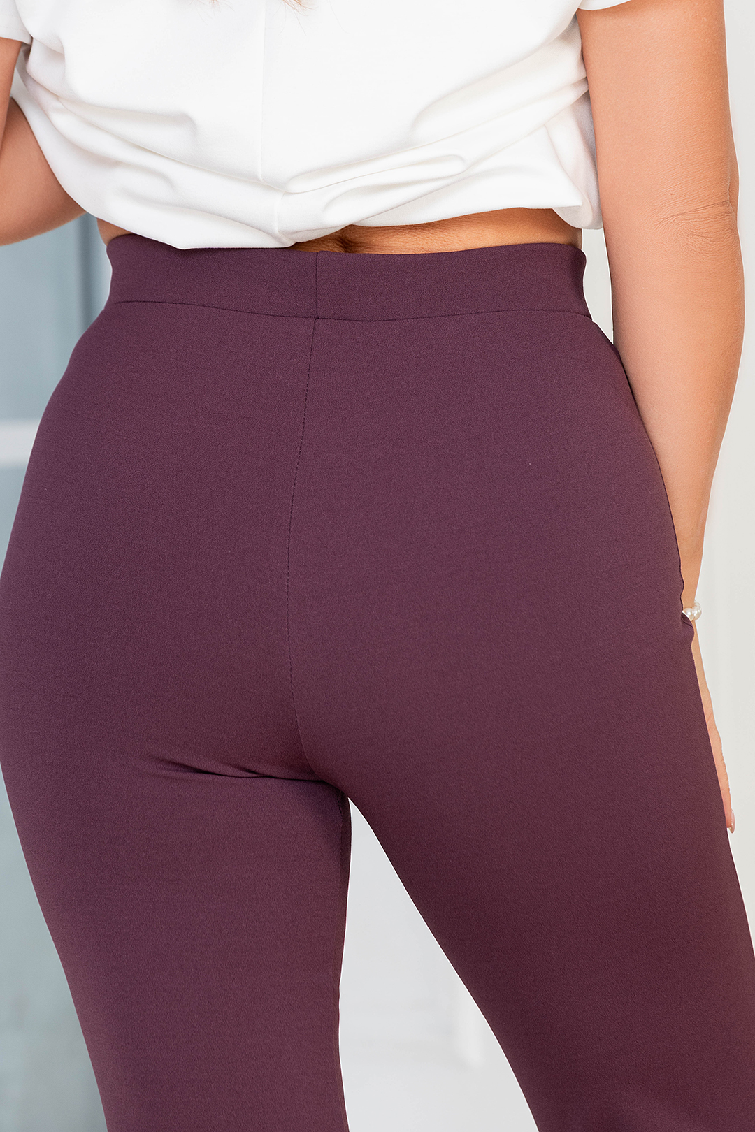 Брюки женские ежевичного цвета Lavira(фото5)