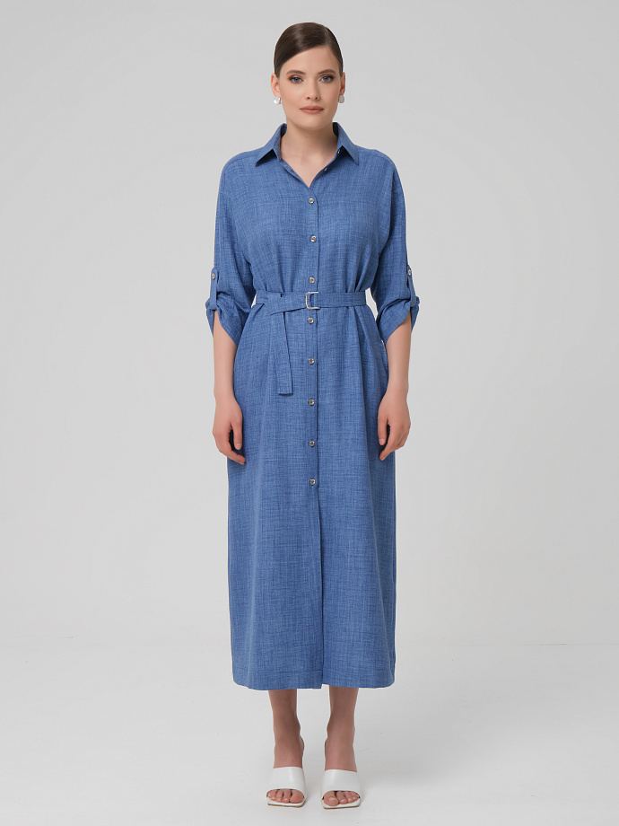 Платье А-образного силуэта с поясом Priz(фото4)